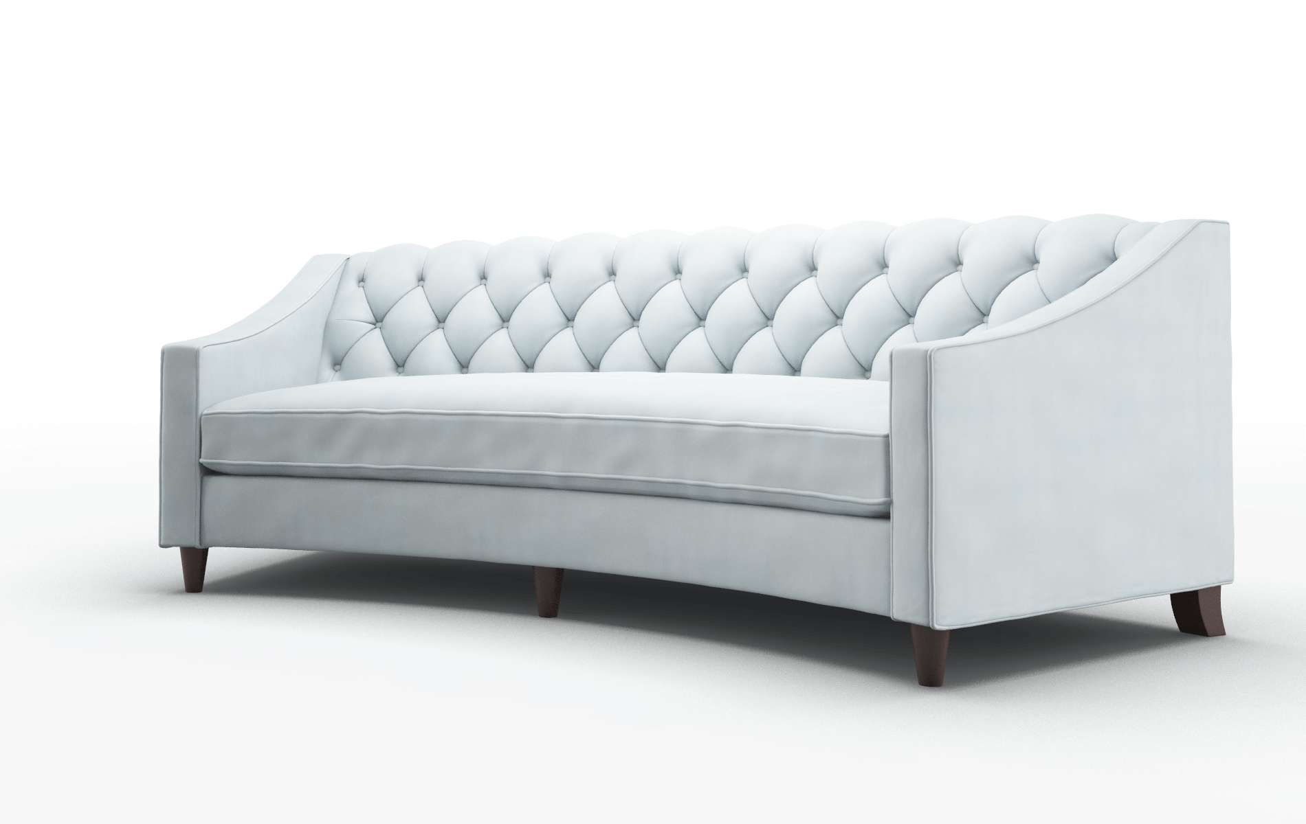 Manchester Hathaway Aqua Sofa espresso legs 4