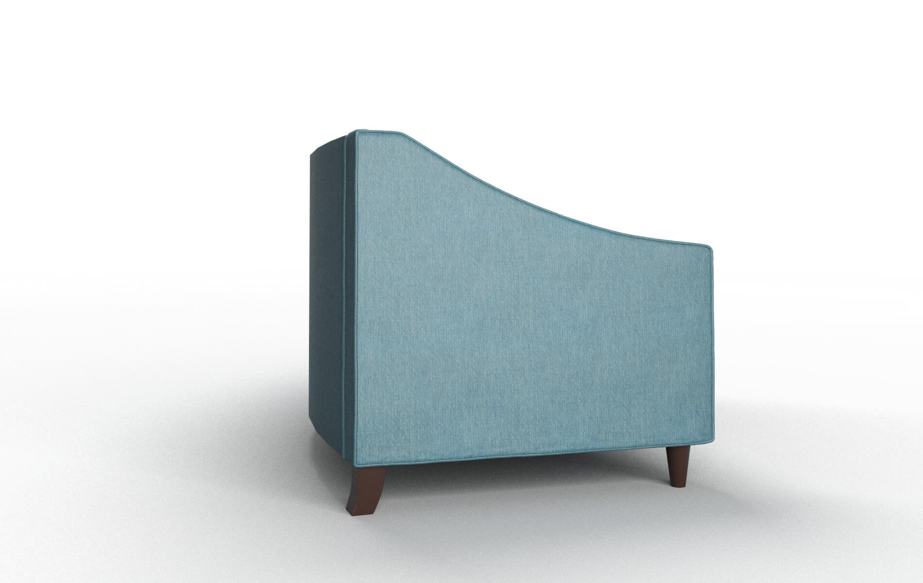 Manchester Hepburn Teal Sofa espresso legs 3