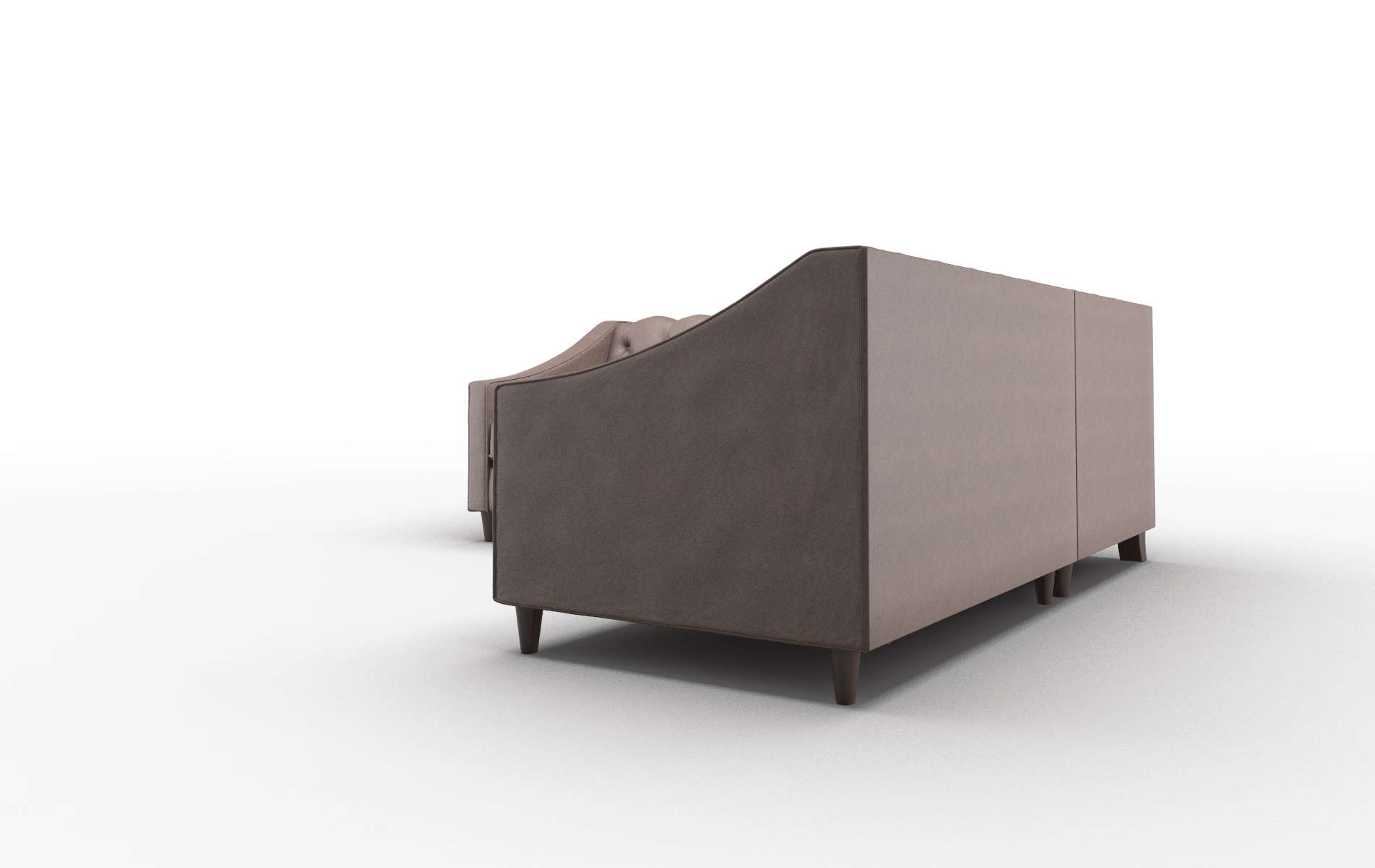 Manchester Insight Cafe Sectional espresso legs 4