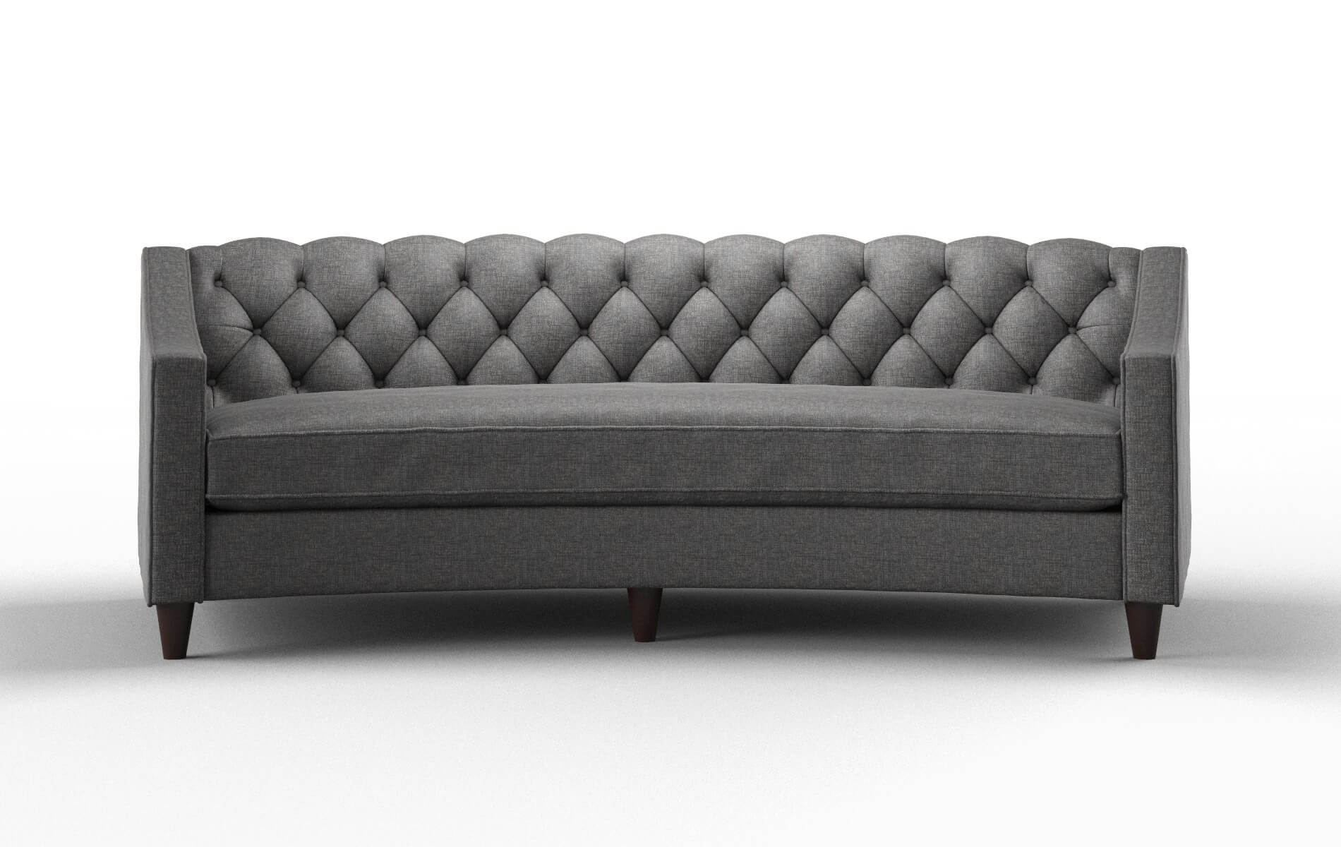 Manchester Insight Charcoal Sofa espresso legs 1