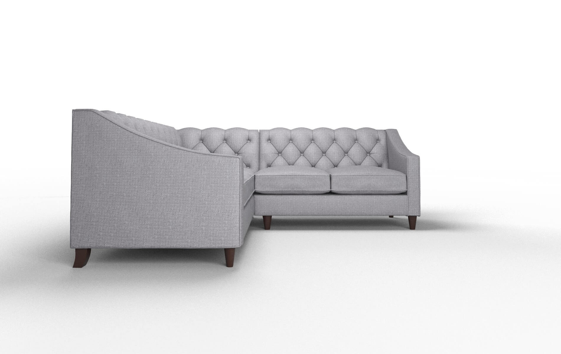 Manchester Insight Denim Sectional espresso legs 2