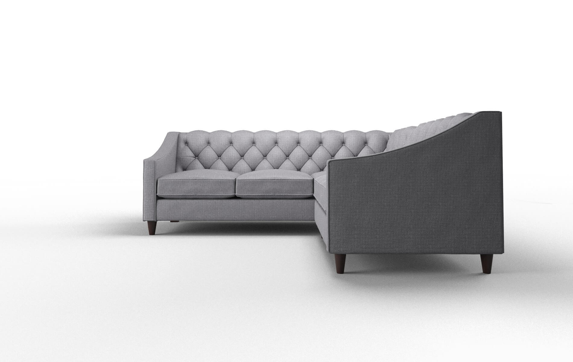 Manchester Insight Denim Sectional espresso legs 5
