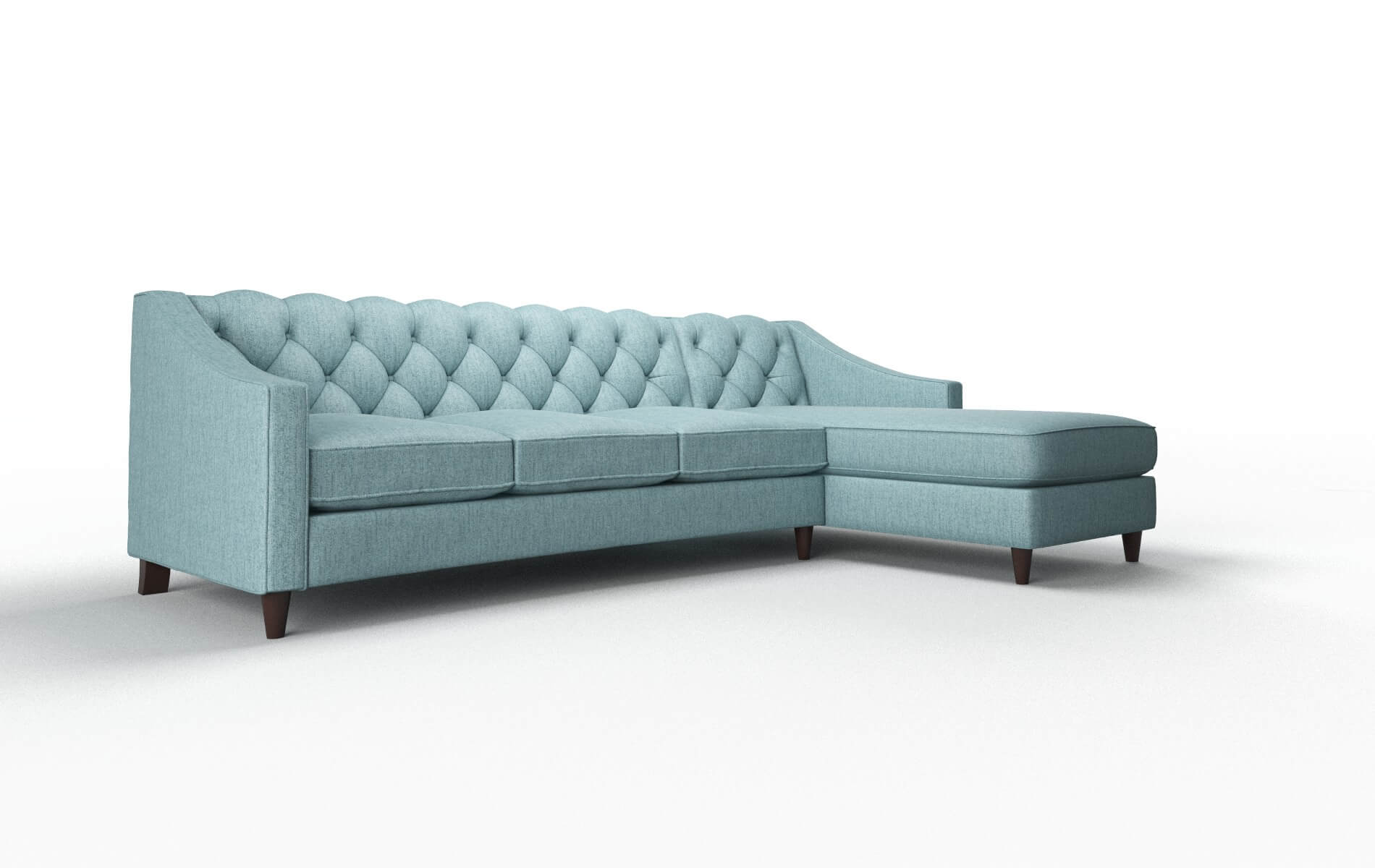 Manchester Insight Peacock Panel espresso legs 2