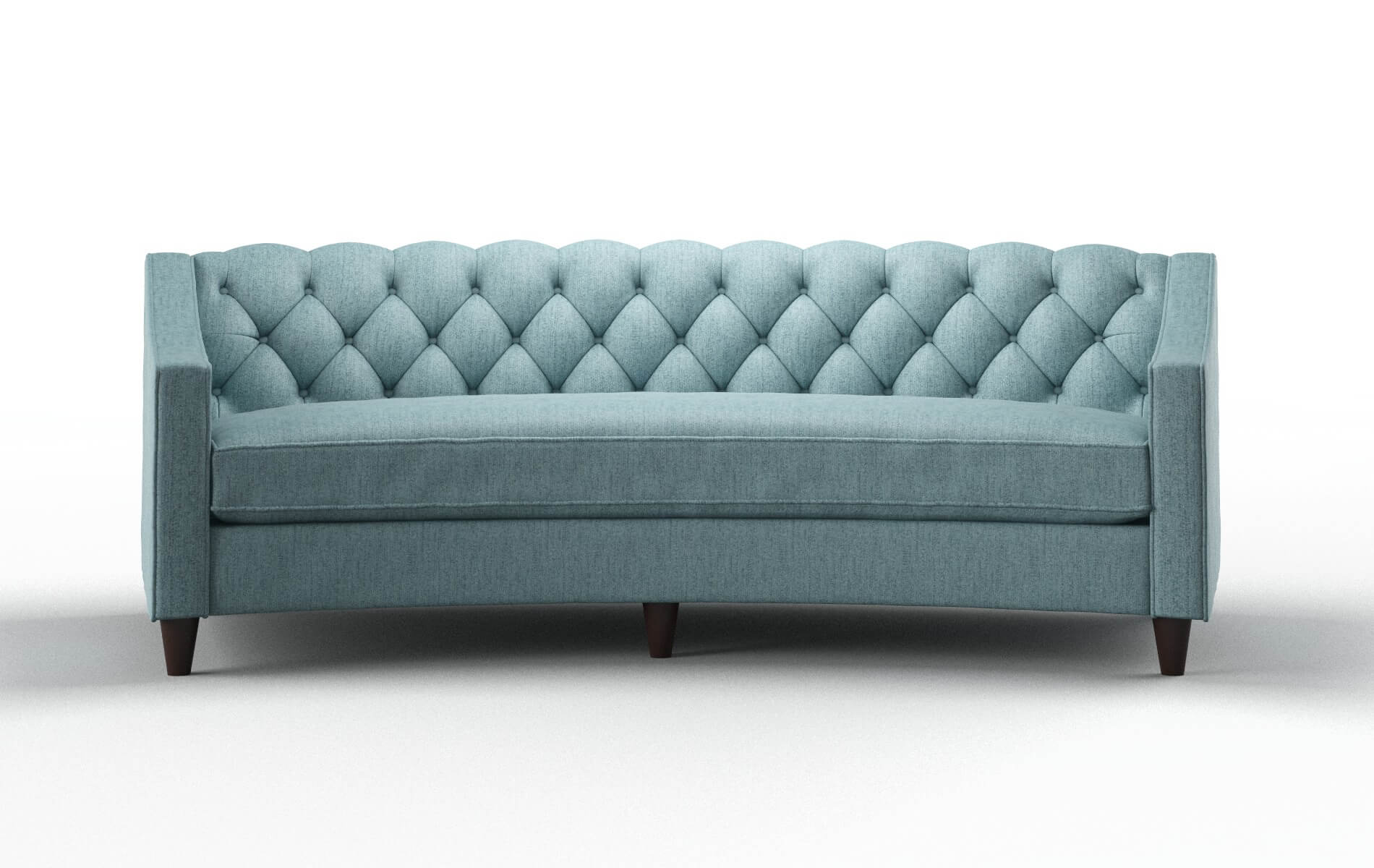 Manchester Insight Peacock Sofa espresso legs 1