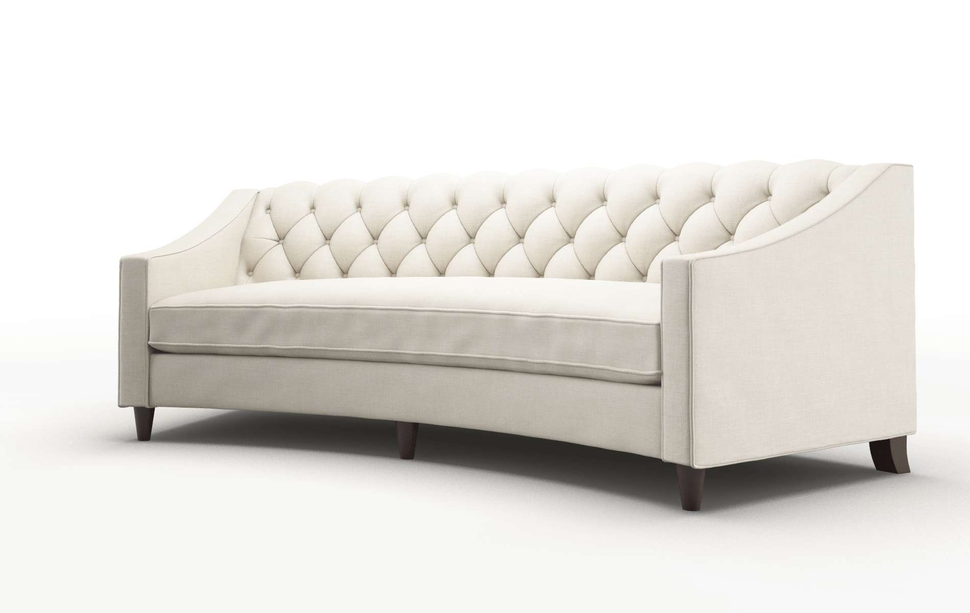 Manchester Keylargo Almond Sofa espresso legs 4