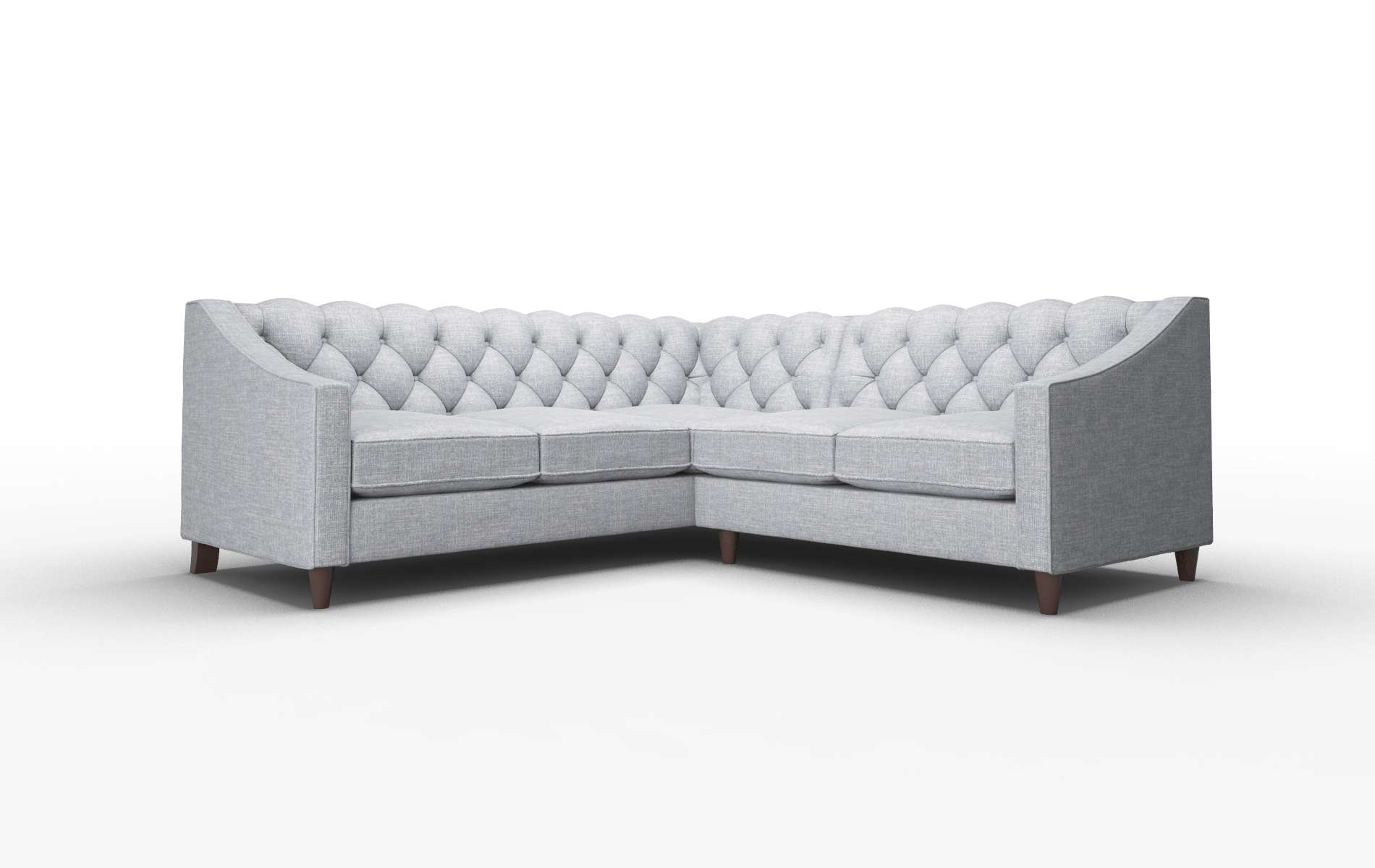 Manchester Keylargo Ash Sectional espresso legs 1