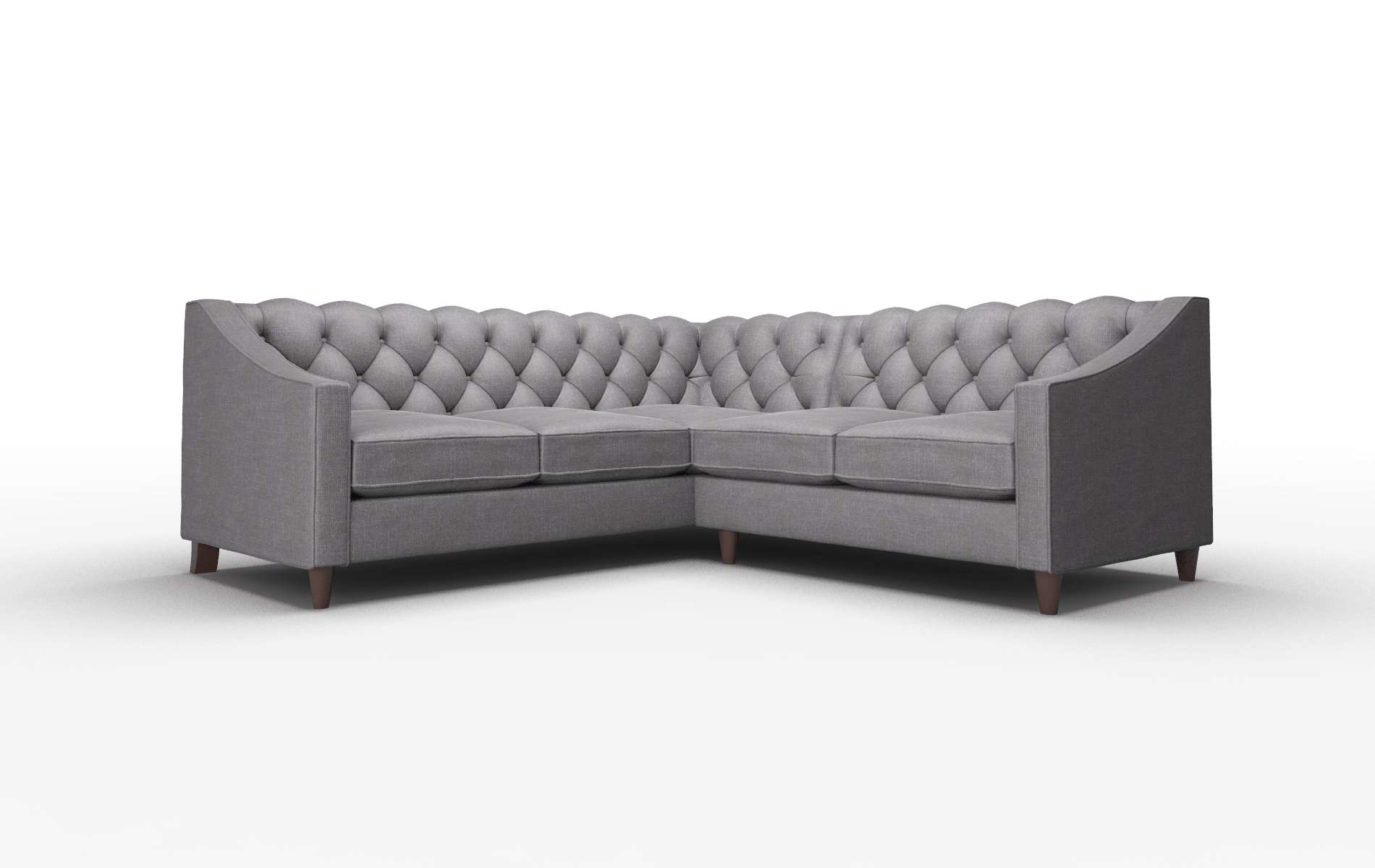 Manchester Keylargo Ebony Sectional espresso legs 1