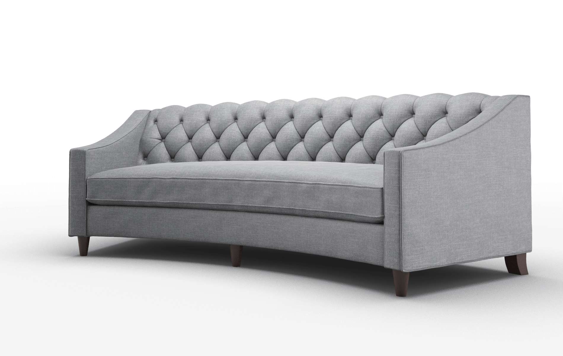 Manchester Keylargo Graphite Sofa espresso legs 4