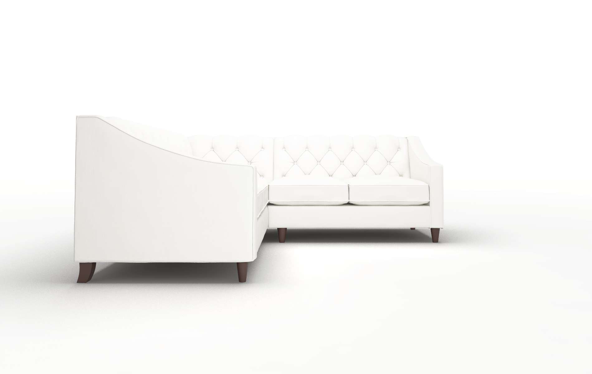 Manchester Keylargo Oatmeal Sectional espresso legs 2