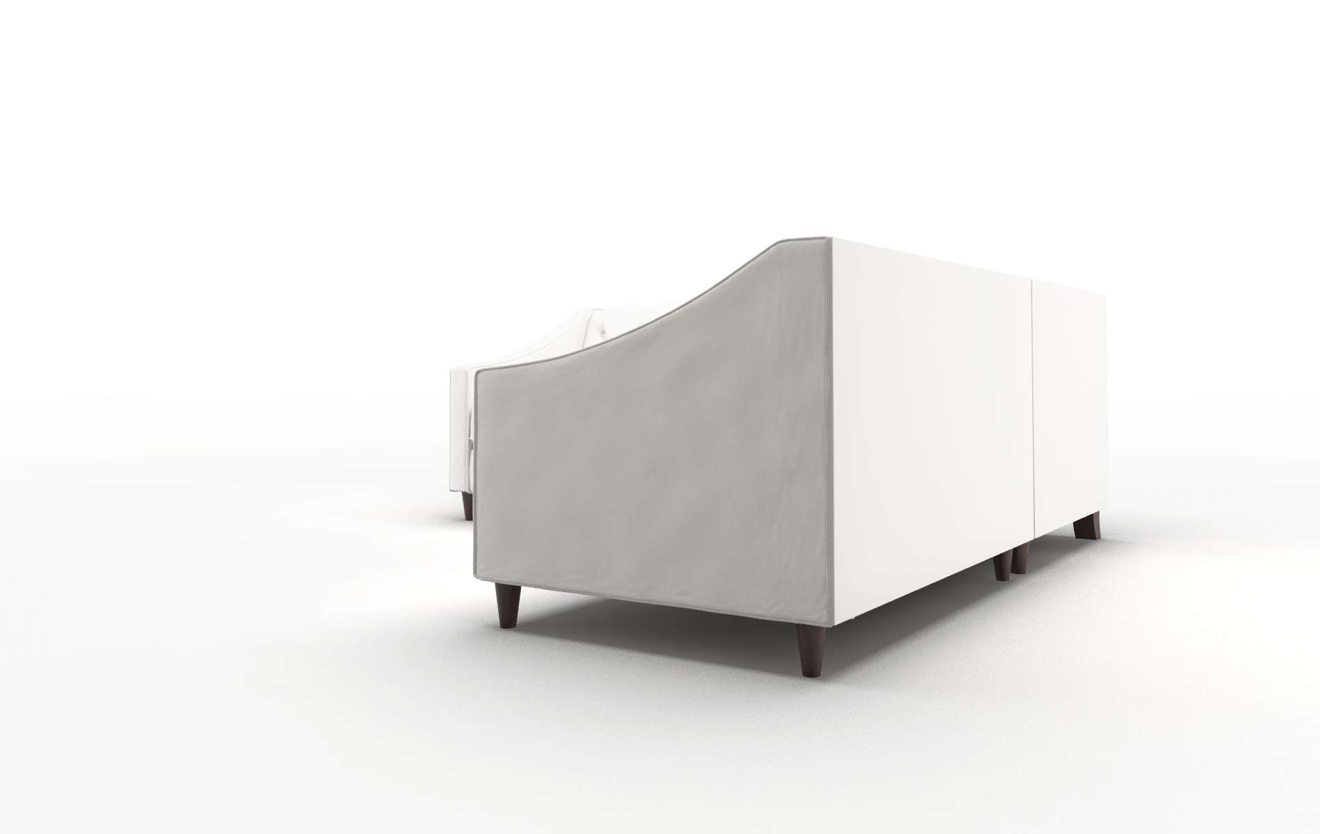 Manchester Keylargo Oatmeal Sectional espresso legs 4