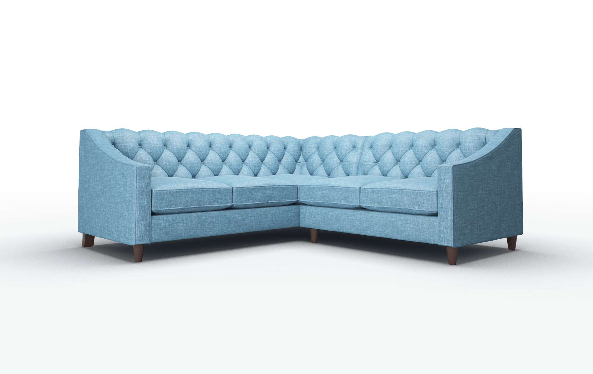 Manchester Keylargo ocean Sectional Espresso Legs  1