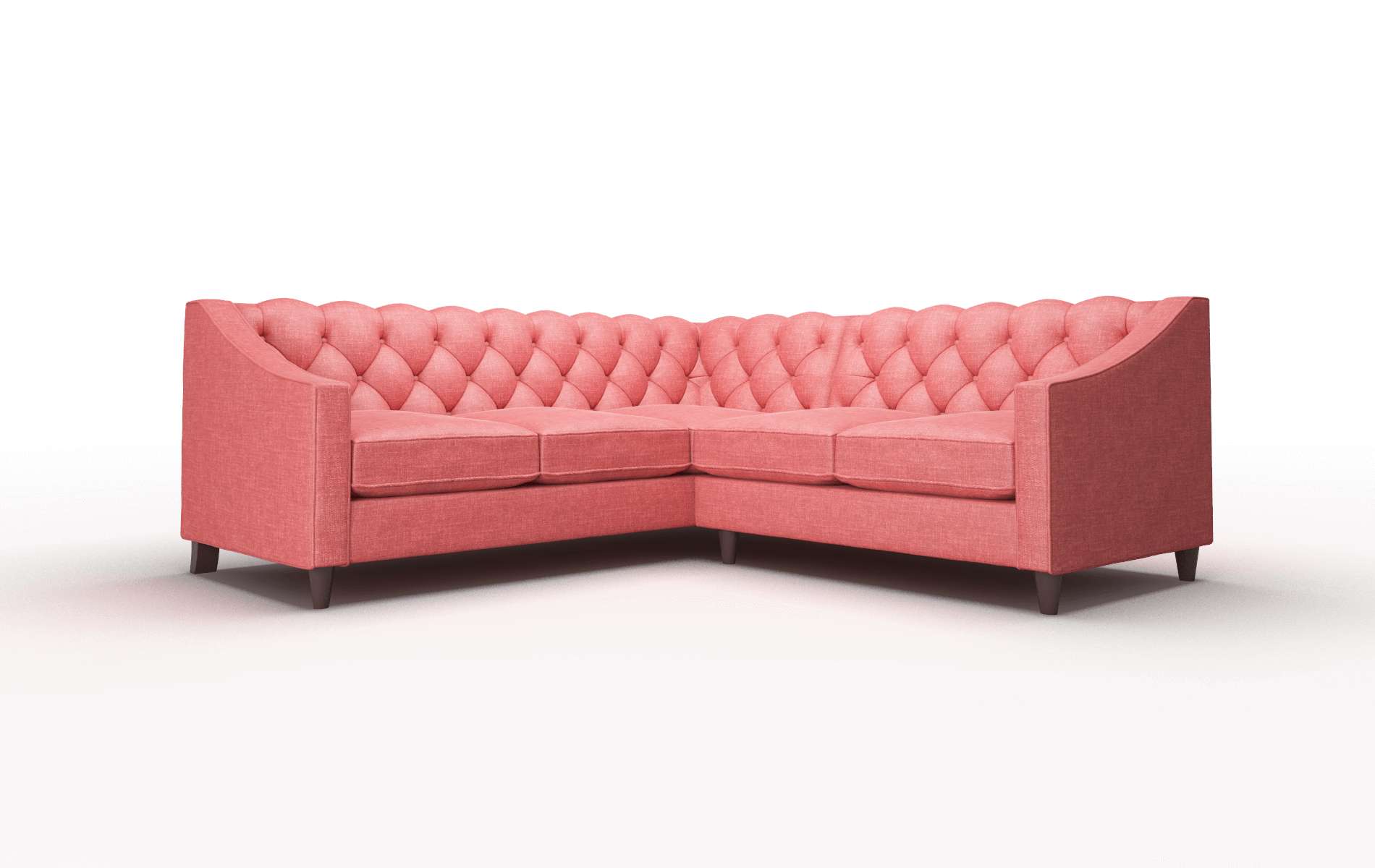 Manchester Keylargo Ruby Sectional espresso legs 1
