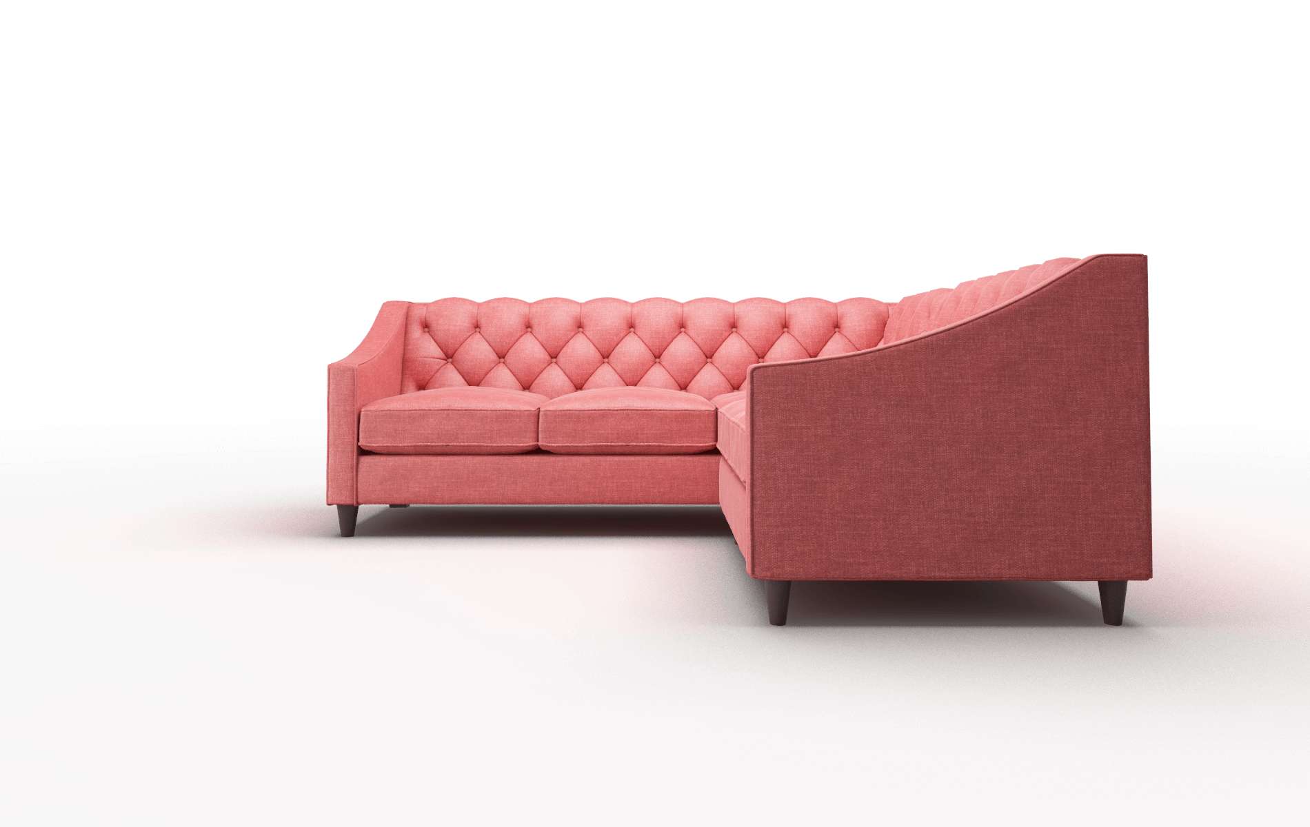 Manchester Keylargo Ruby Sectional espresso legs 5