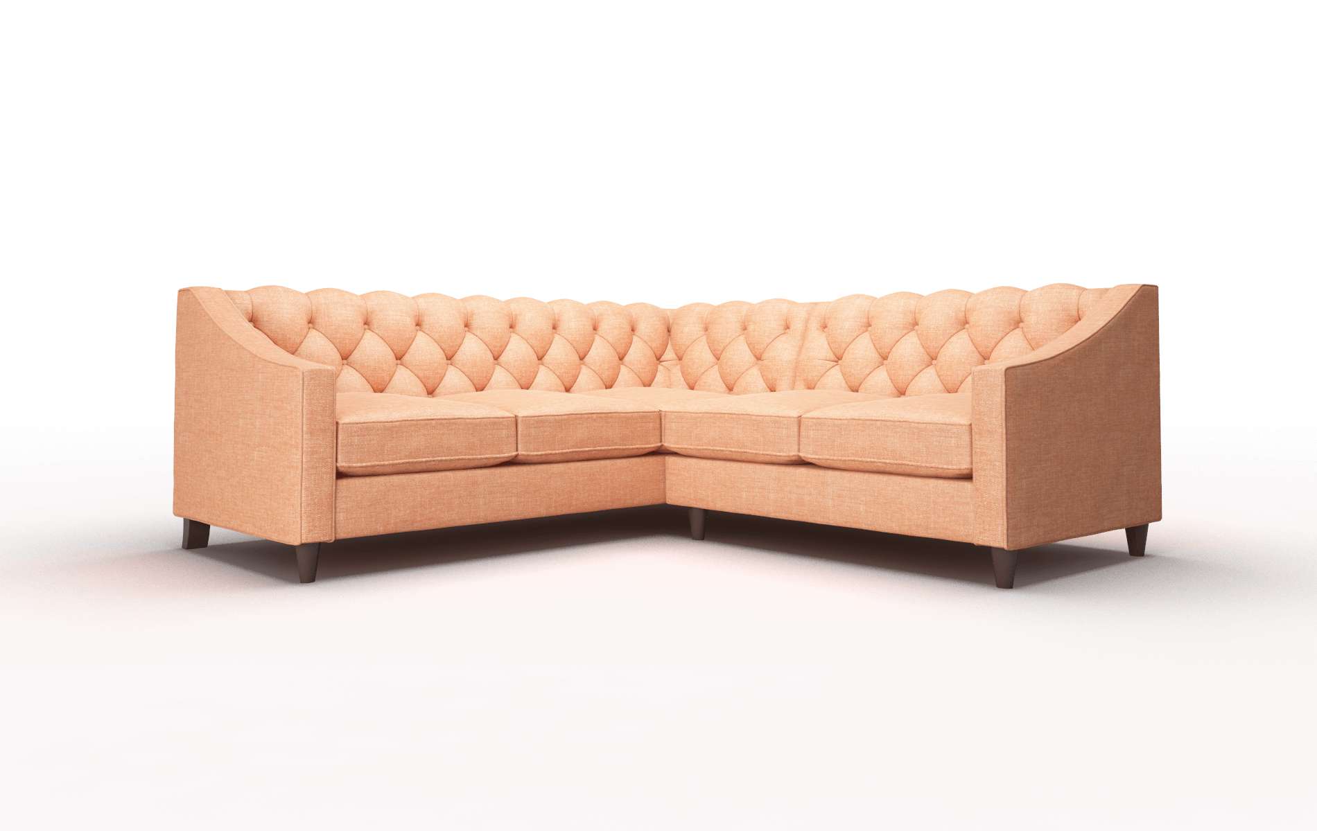 Manchester Keylargo terracotta Sectional Espresso Legs  1