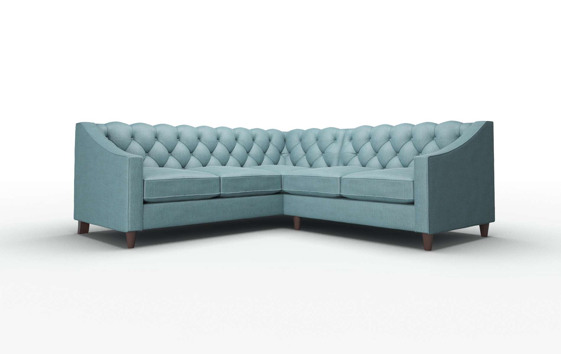 Manchester Keylargo Zenithteal Sectional espresso legs 1