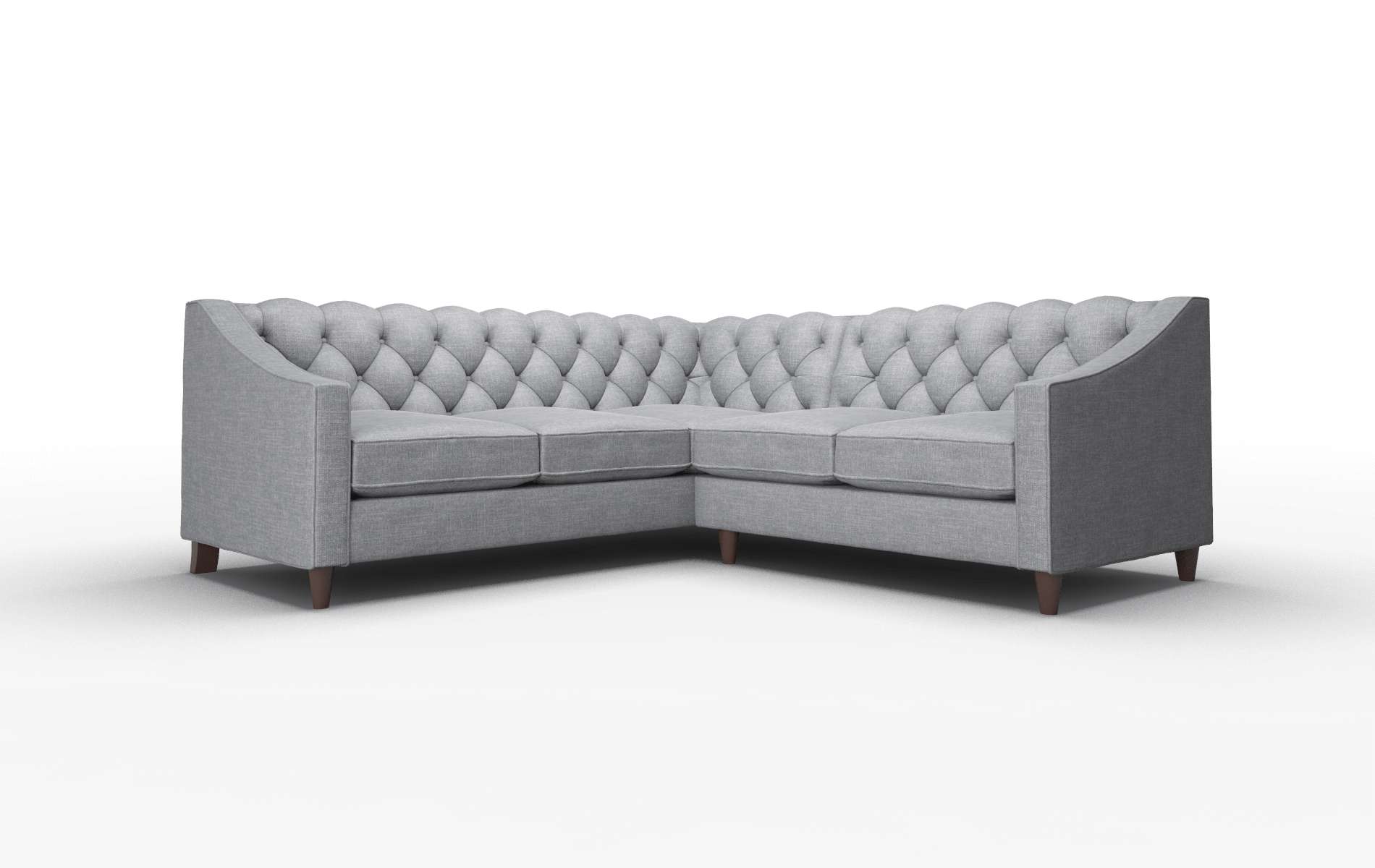 Manchester Lana Onyx Sectional espresso legs 1