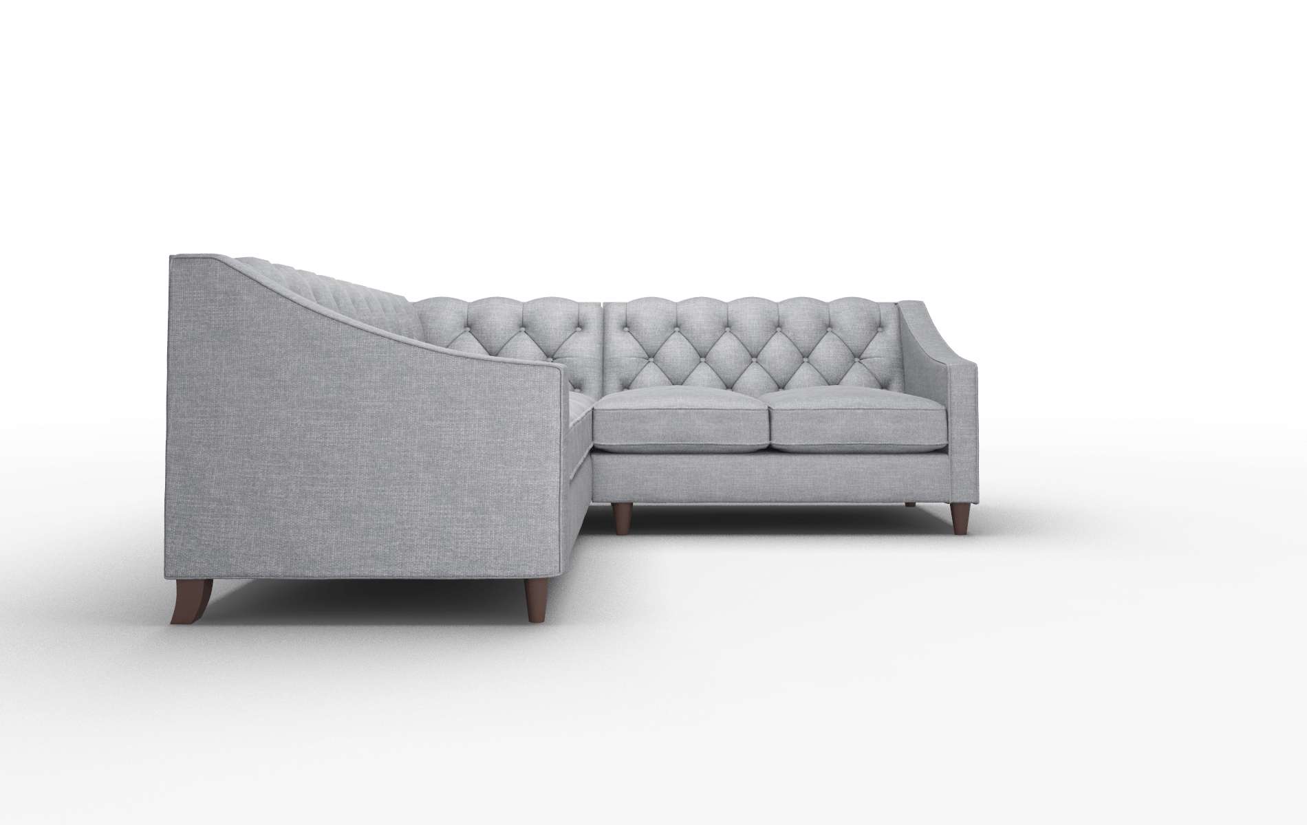Manchester Lana Onyx Sectional espresso legs 2