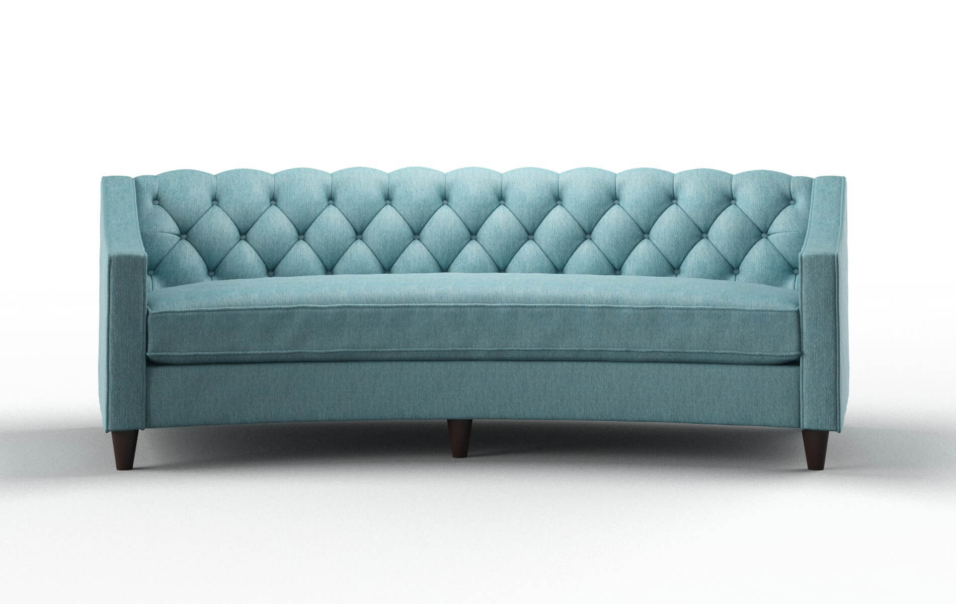 Manchester Lana peacock Sofa Espresso Legs  1