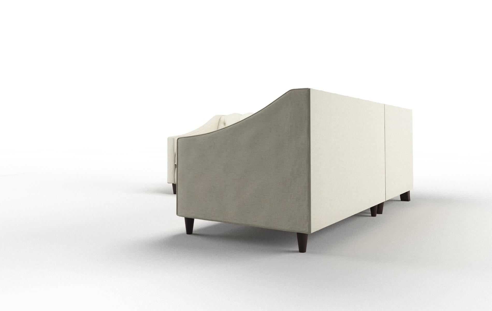 Manchester Lana Sand Sectional espresso legs 4