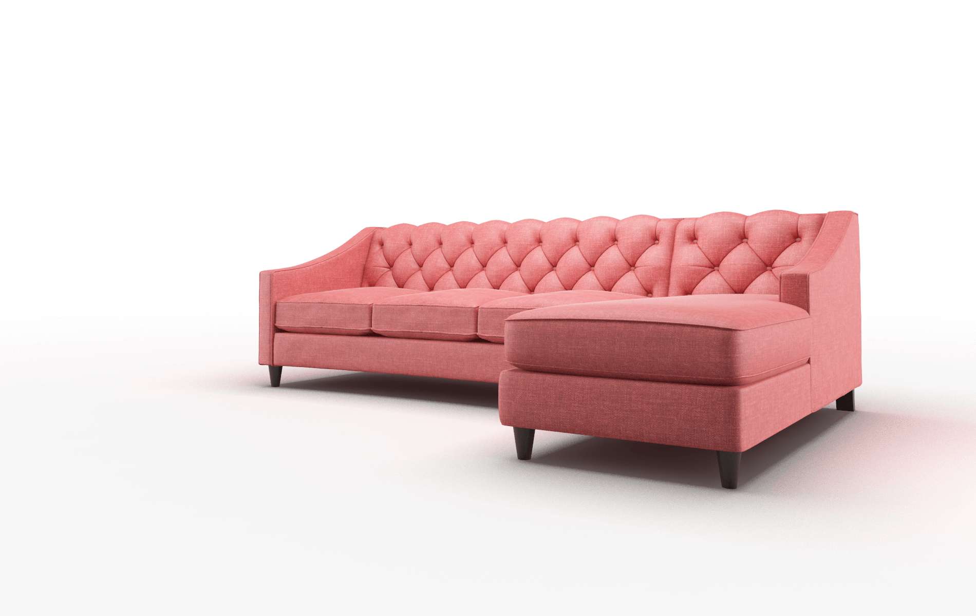 Manchester Leslie Poppy Panel espresso legs 4