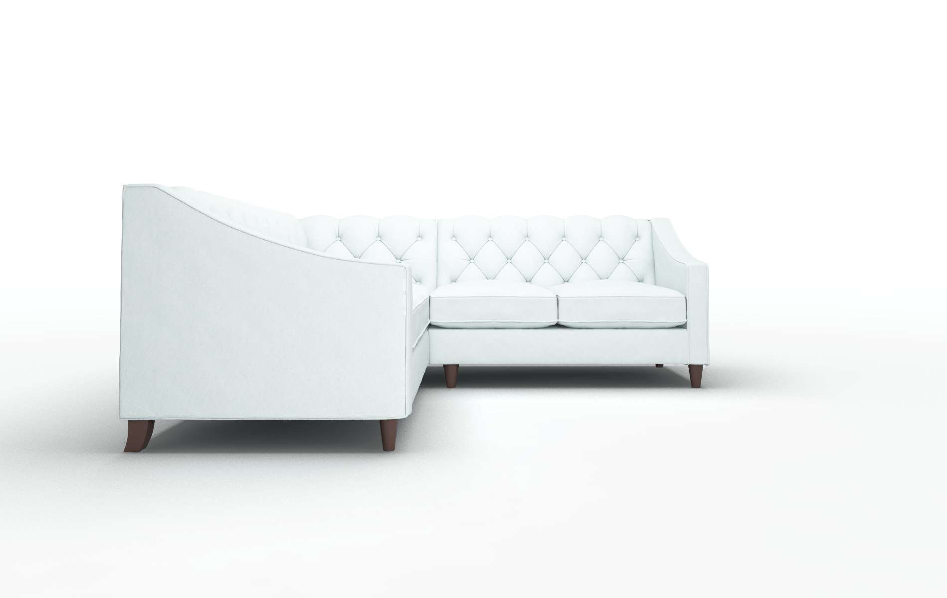 Manchester Leslie Robins_egg Sectional espresso legs 2