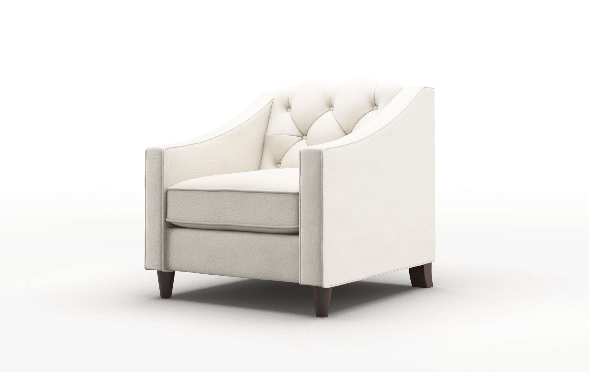 Manchester Malibu Linen Chair espresso legs 4