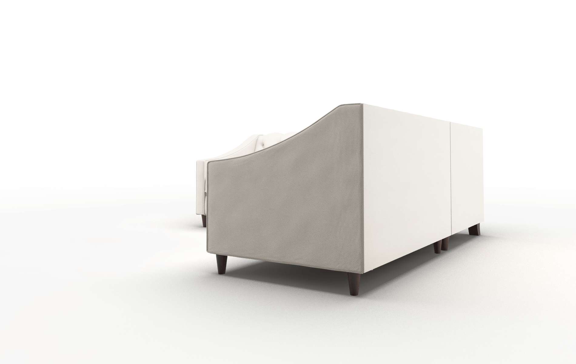 Manchester Malibu Linen Sectional espresso legs 4