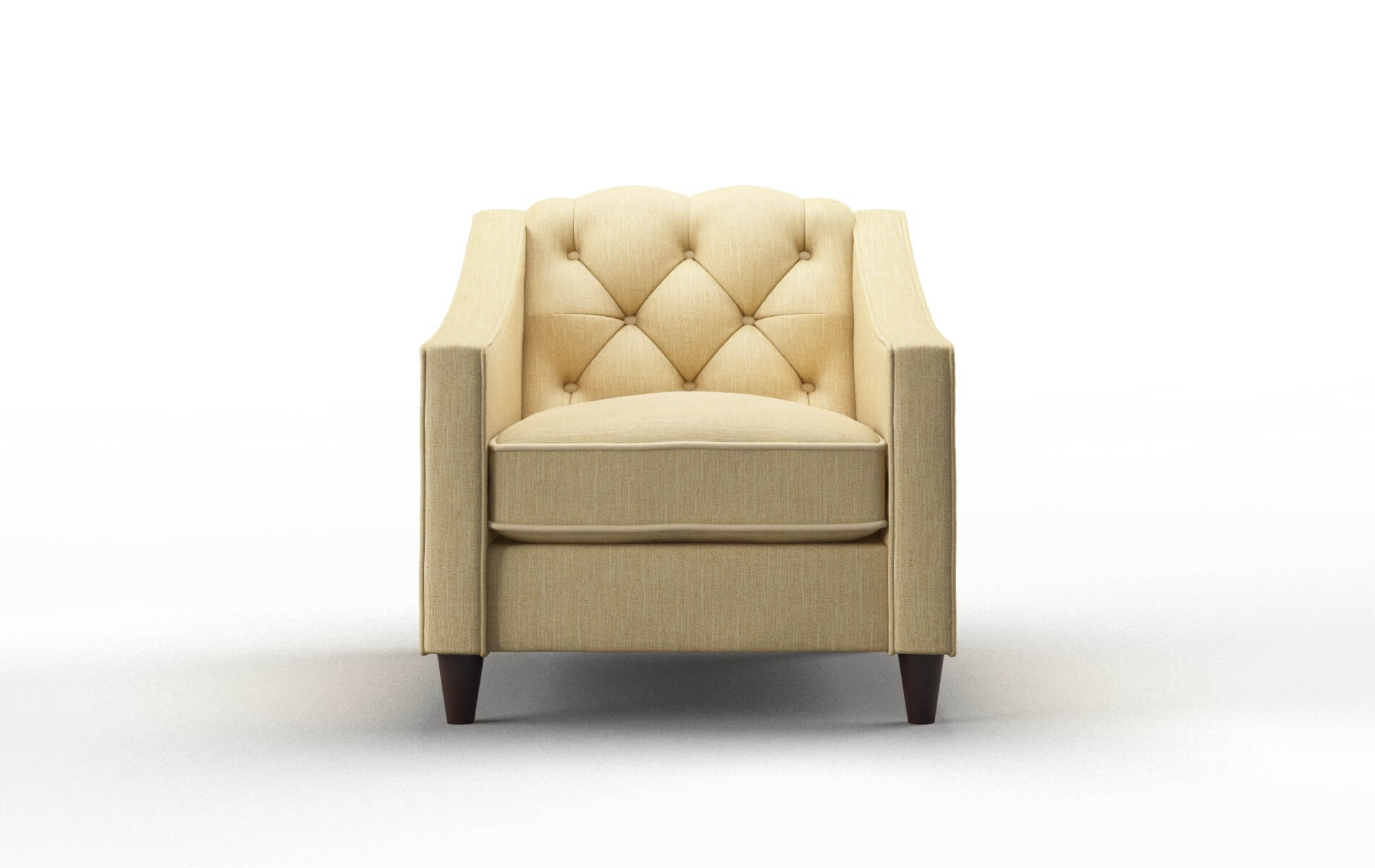 Manchester Malibu Maize Chair espresso legs 1