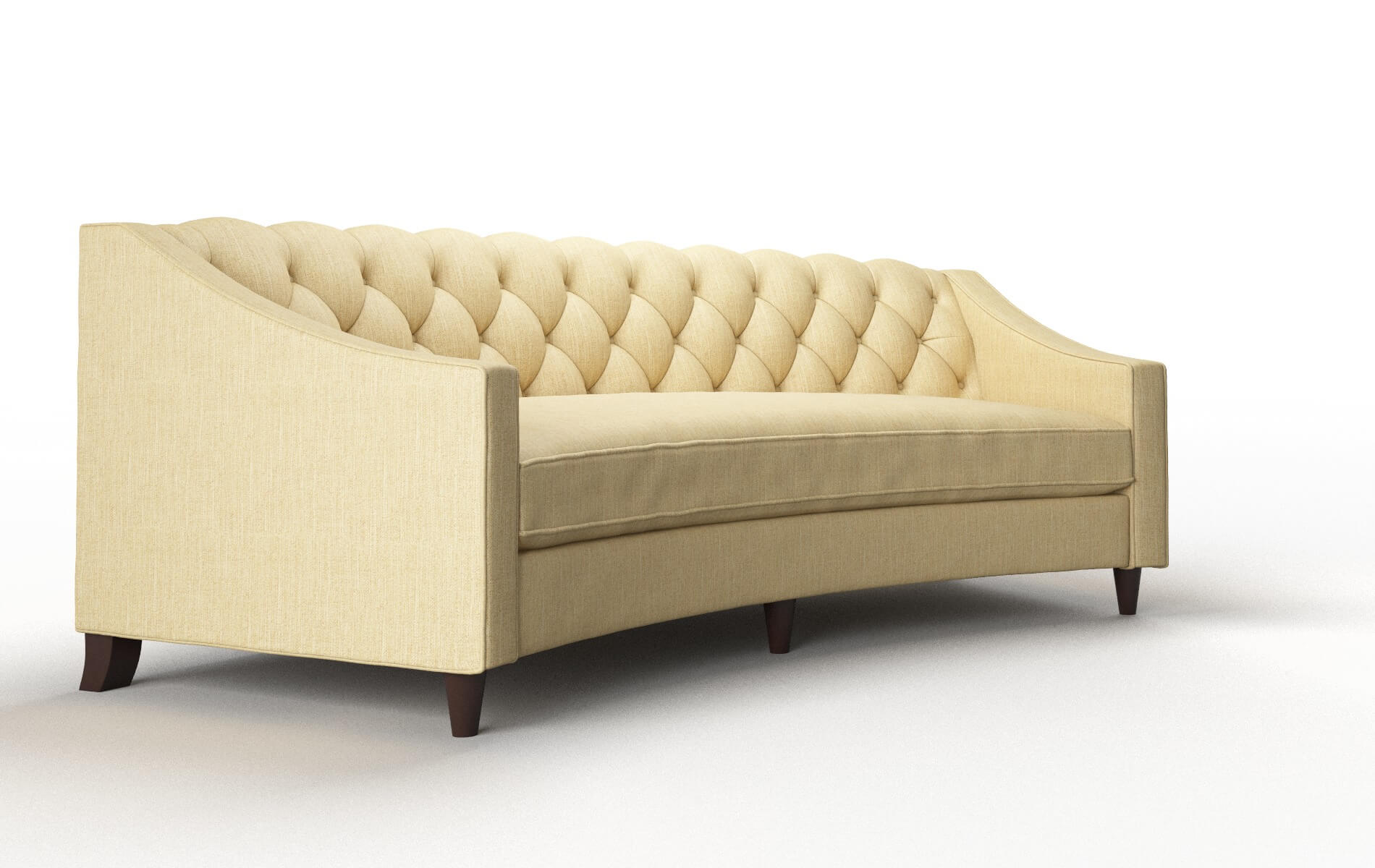 Manchester Malibu Maize Sofa espresso legs 2