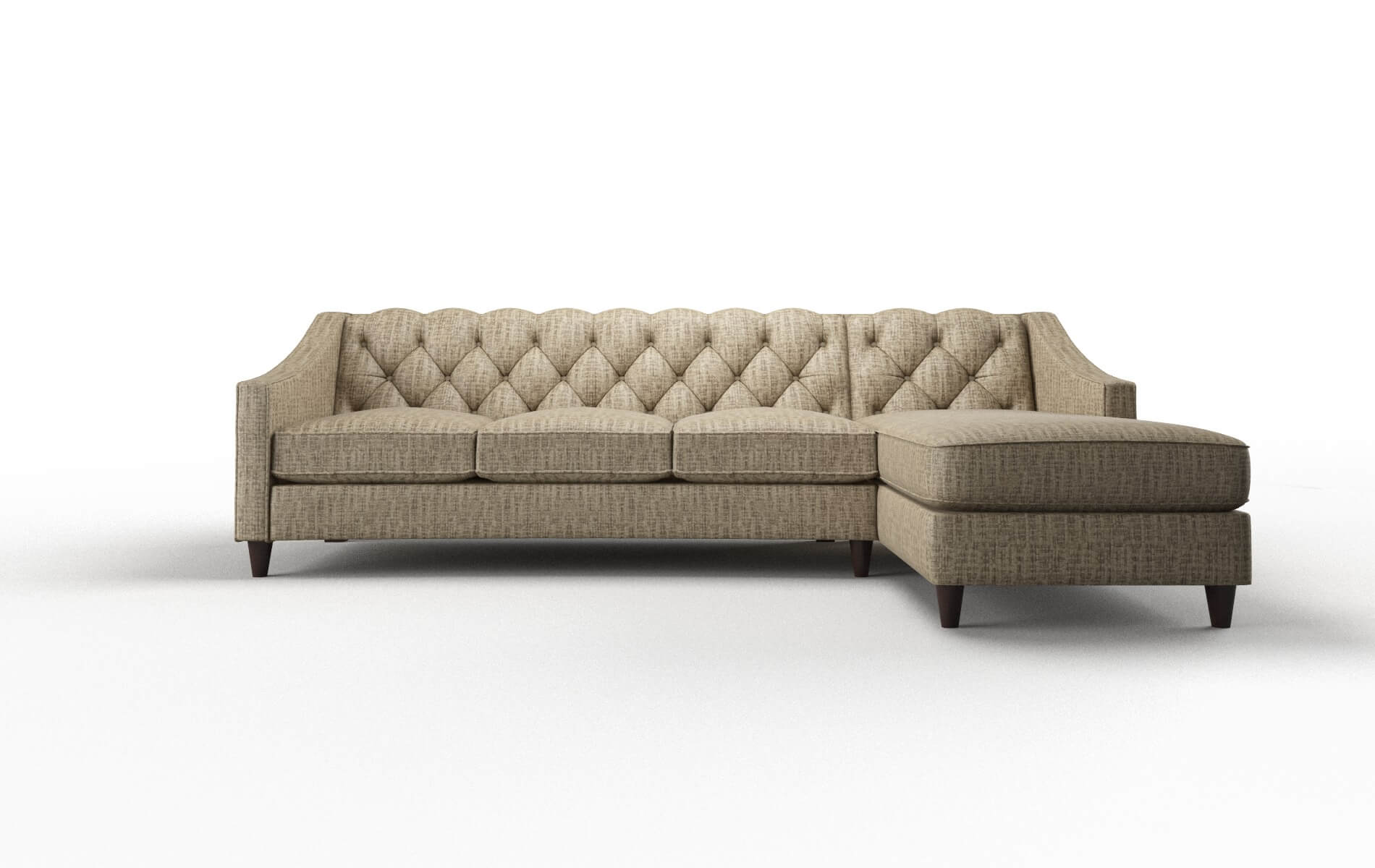 Manchester Marcy Camel Panel espresso legs 1