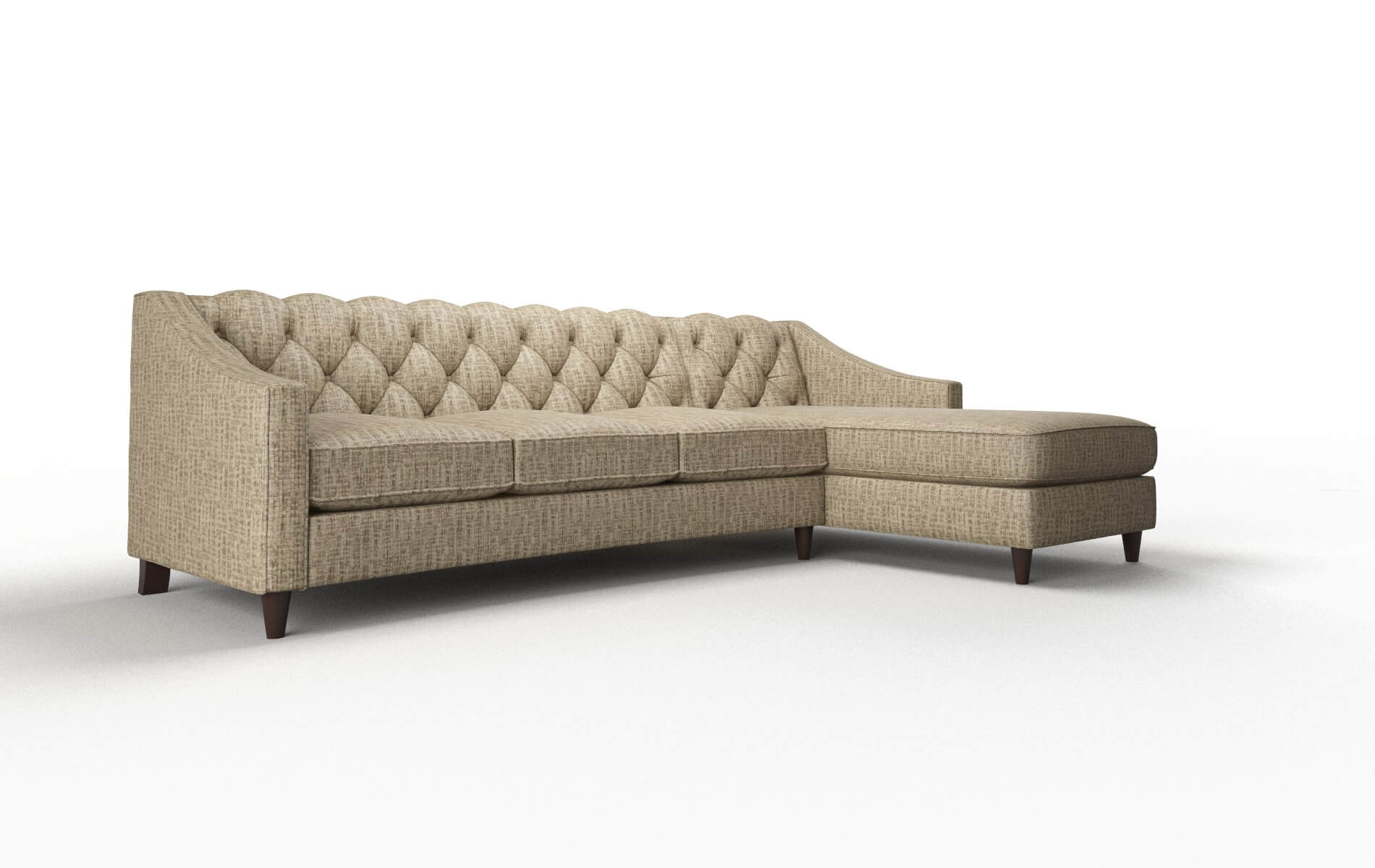 Manchester Marcy Camel Panel espresso legs 2