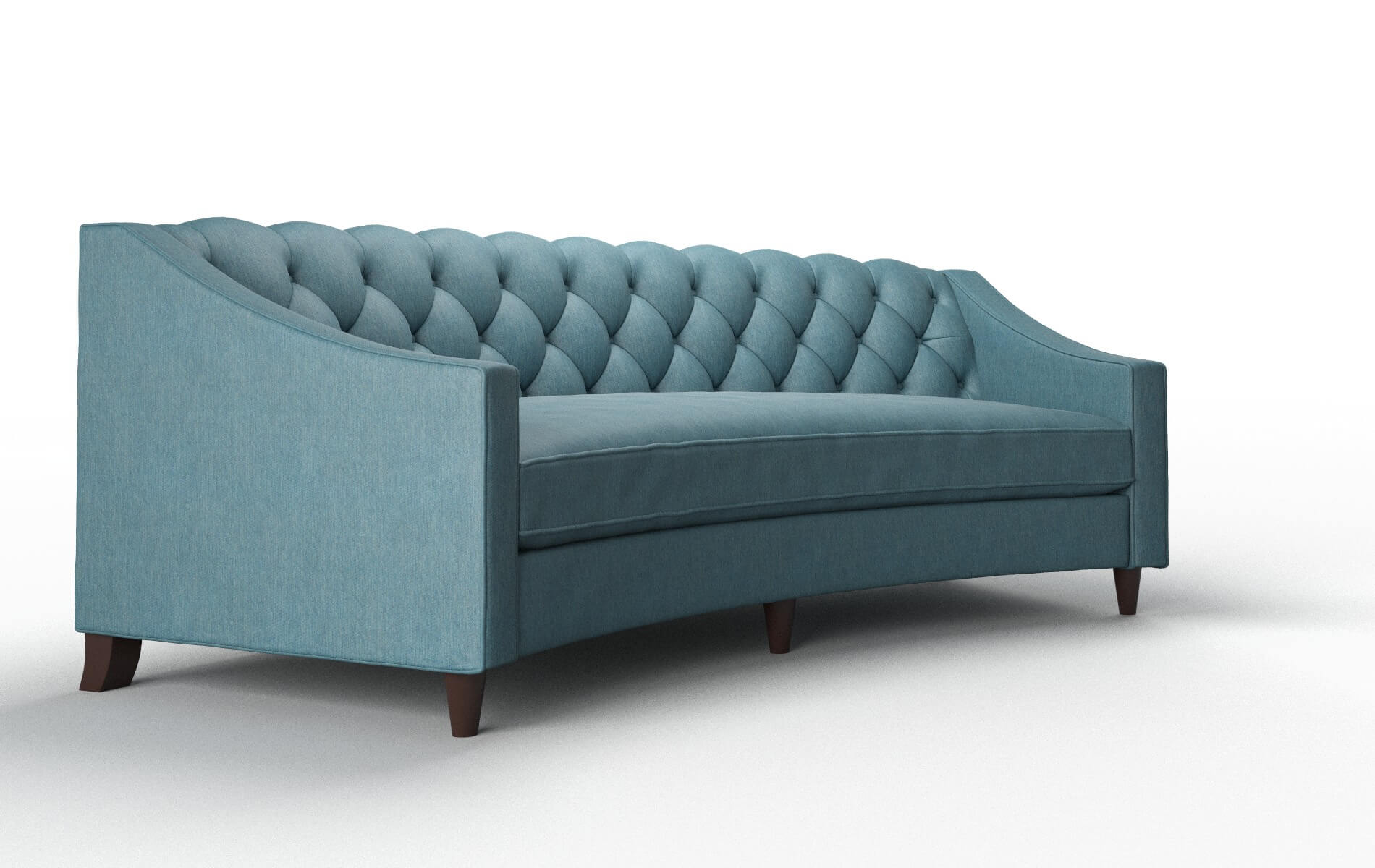 Manchester Merit Peacock Sofa espresso legs 2