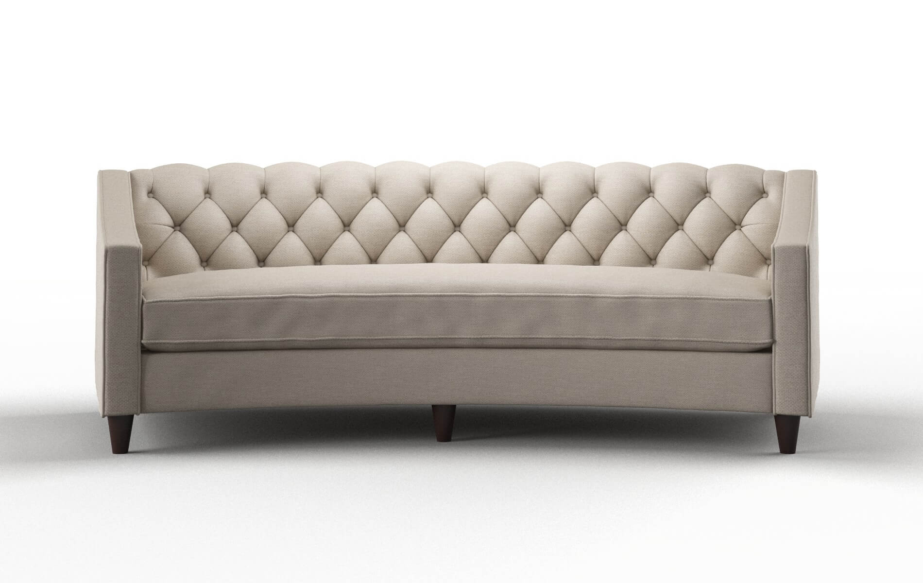 Manchester Naples Almond Sofa espresso legs 1