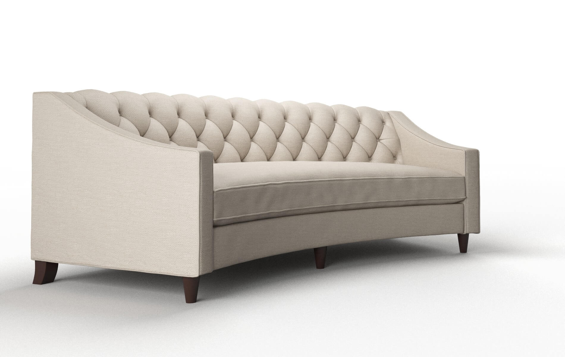 Manchester Naples Almond Sofa espresso legs 2