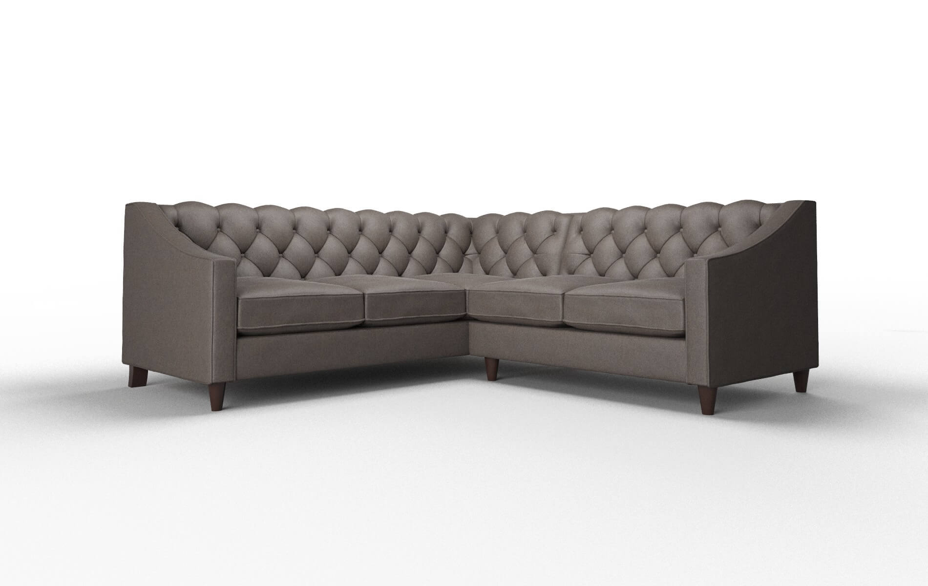 Manchester Naples Graphite Sectional espresso legs 1