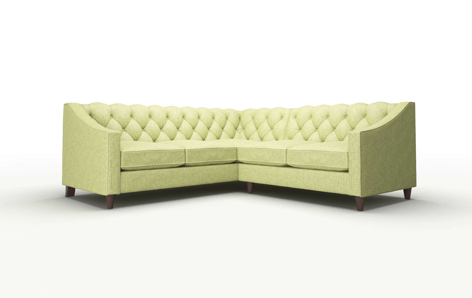 Manchester Notion Appletini Sectional espresso legs