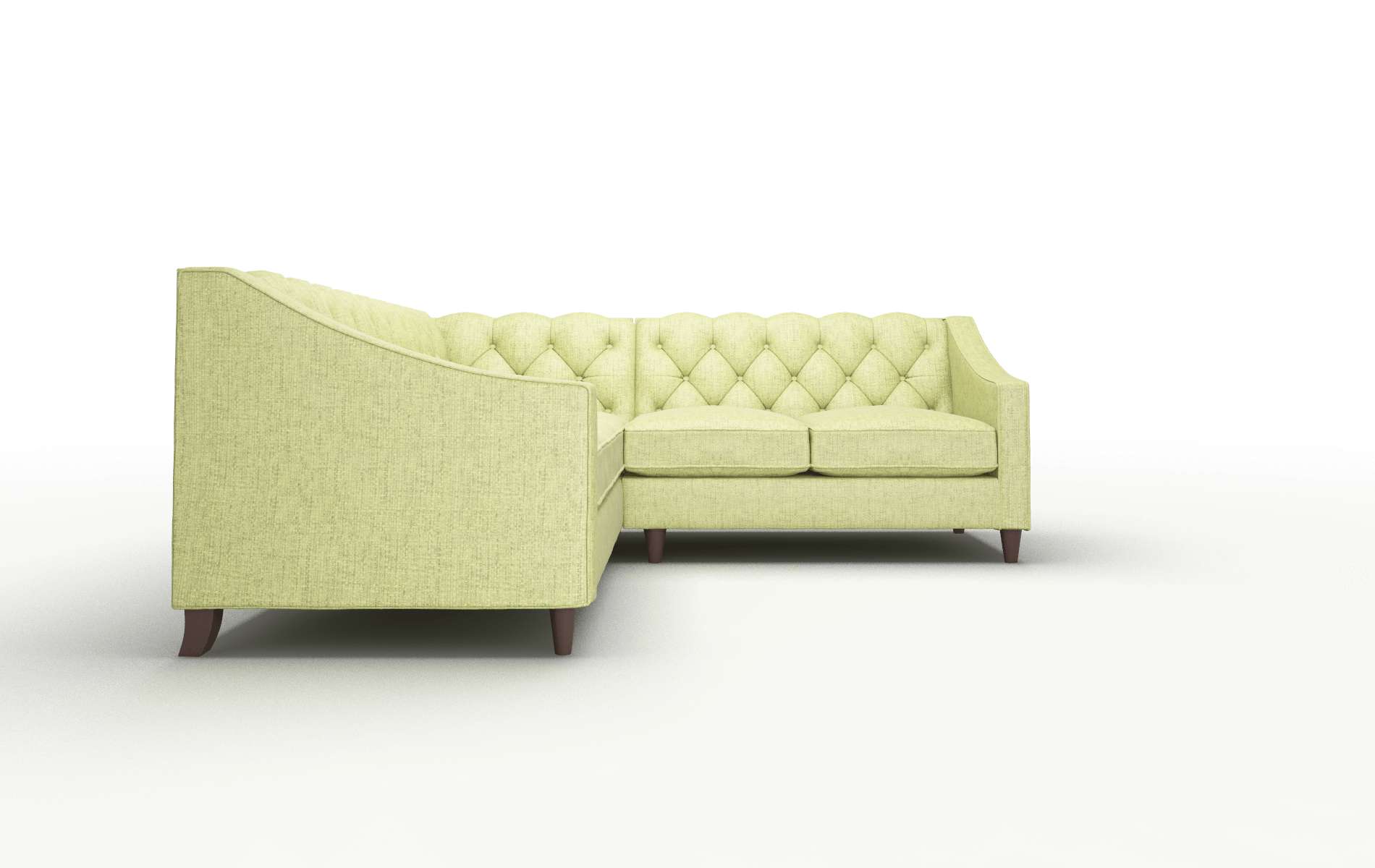 Manchester Notion Appletini Sectional espresso legs 2
