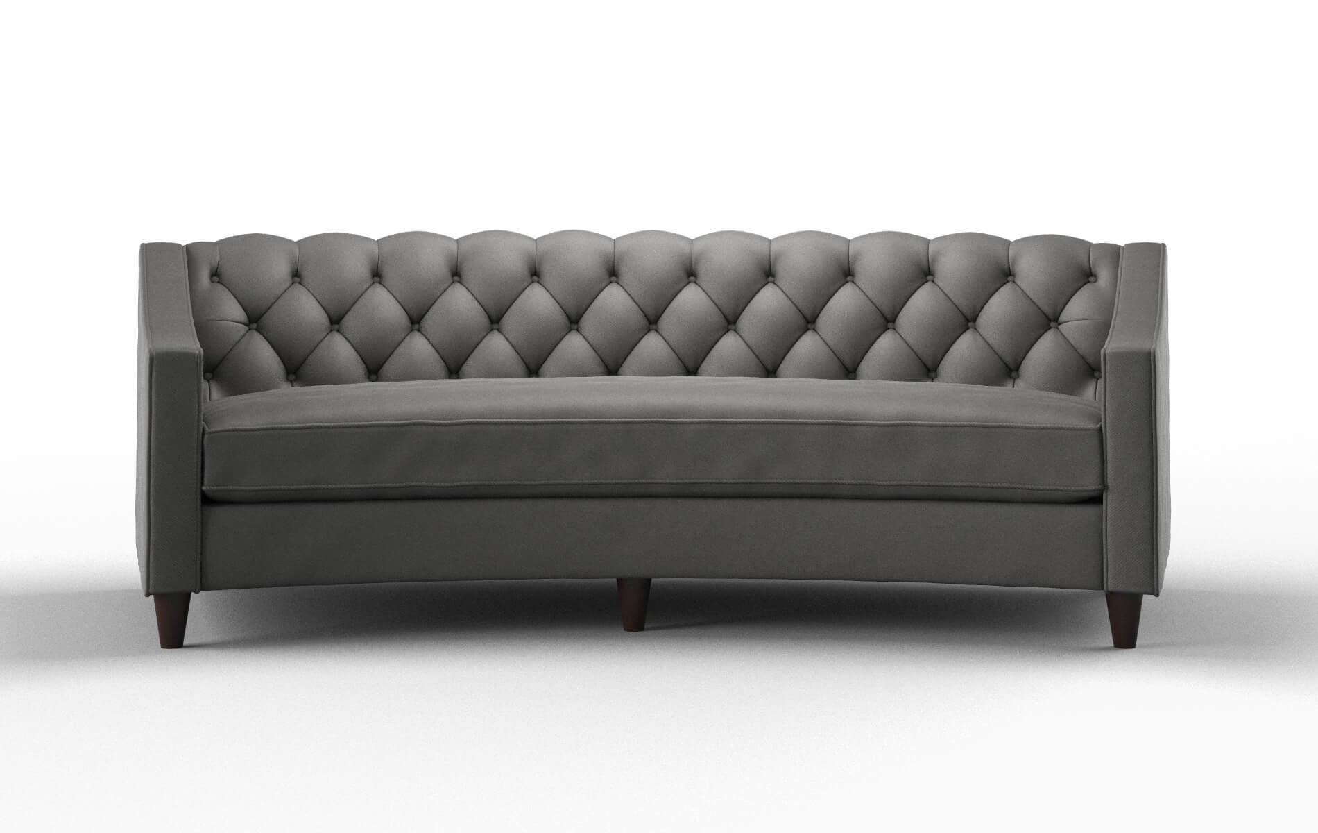 Manchester Oakley Charcoal Sofa espresso legs 1