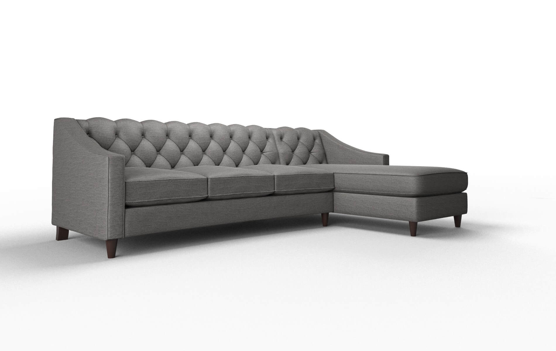 Manchester Oscar Charcoal Panel espresso legs 2