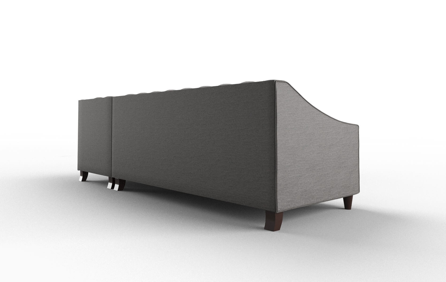 Manchester Oscar Charcoal Panel espresso legs 5