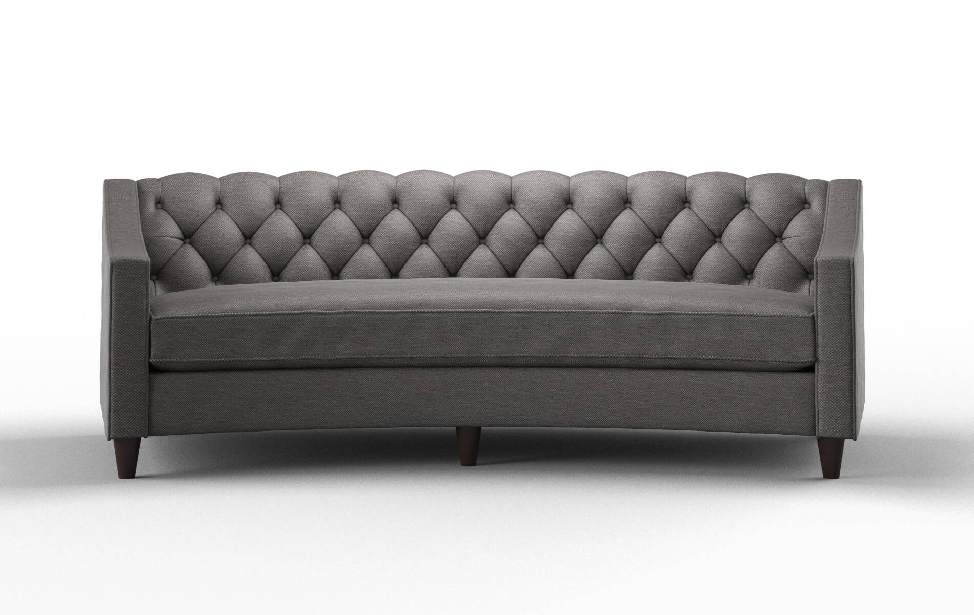 Manchester Oscar Charcoal Sofa espresso legs 1