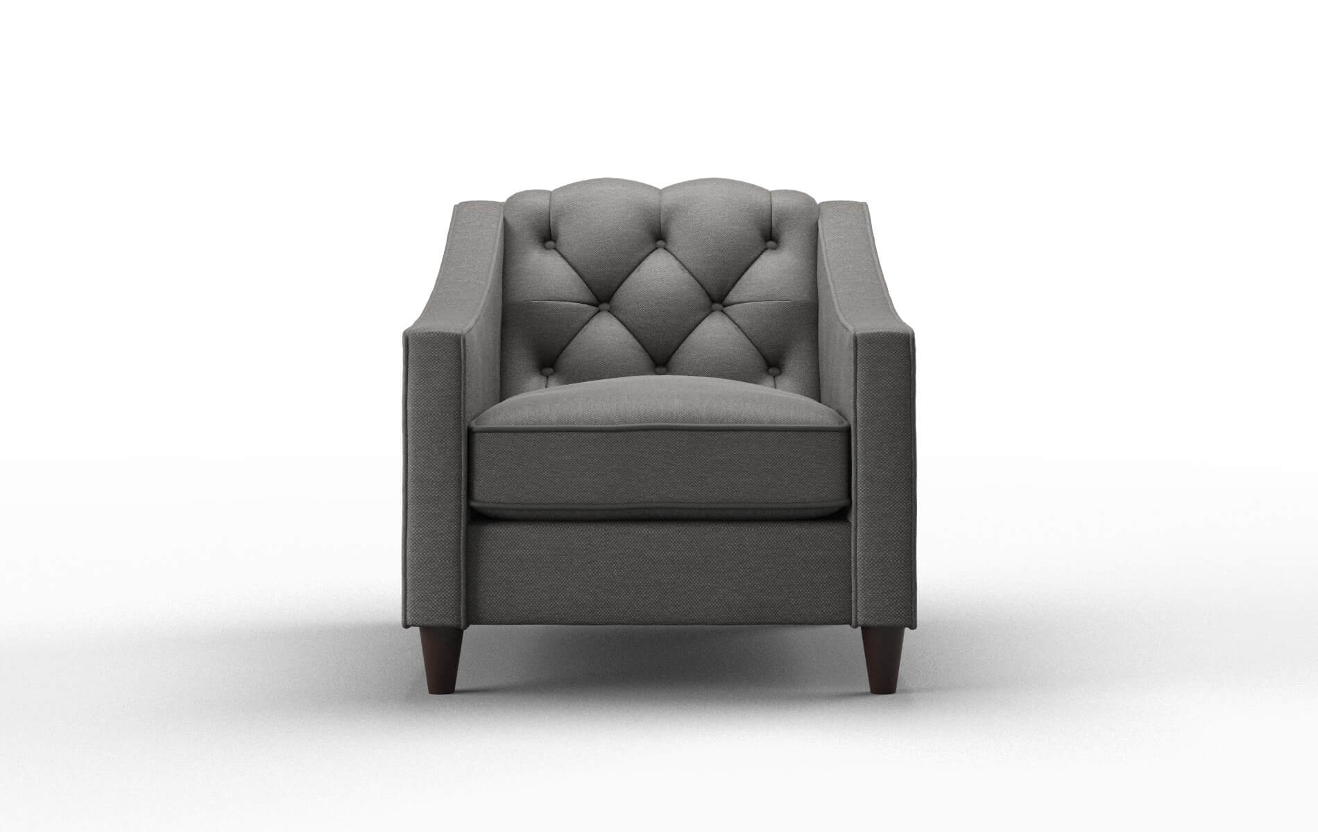 Manchester Oscar Grey Chair espresso legs 1