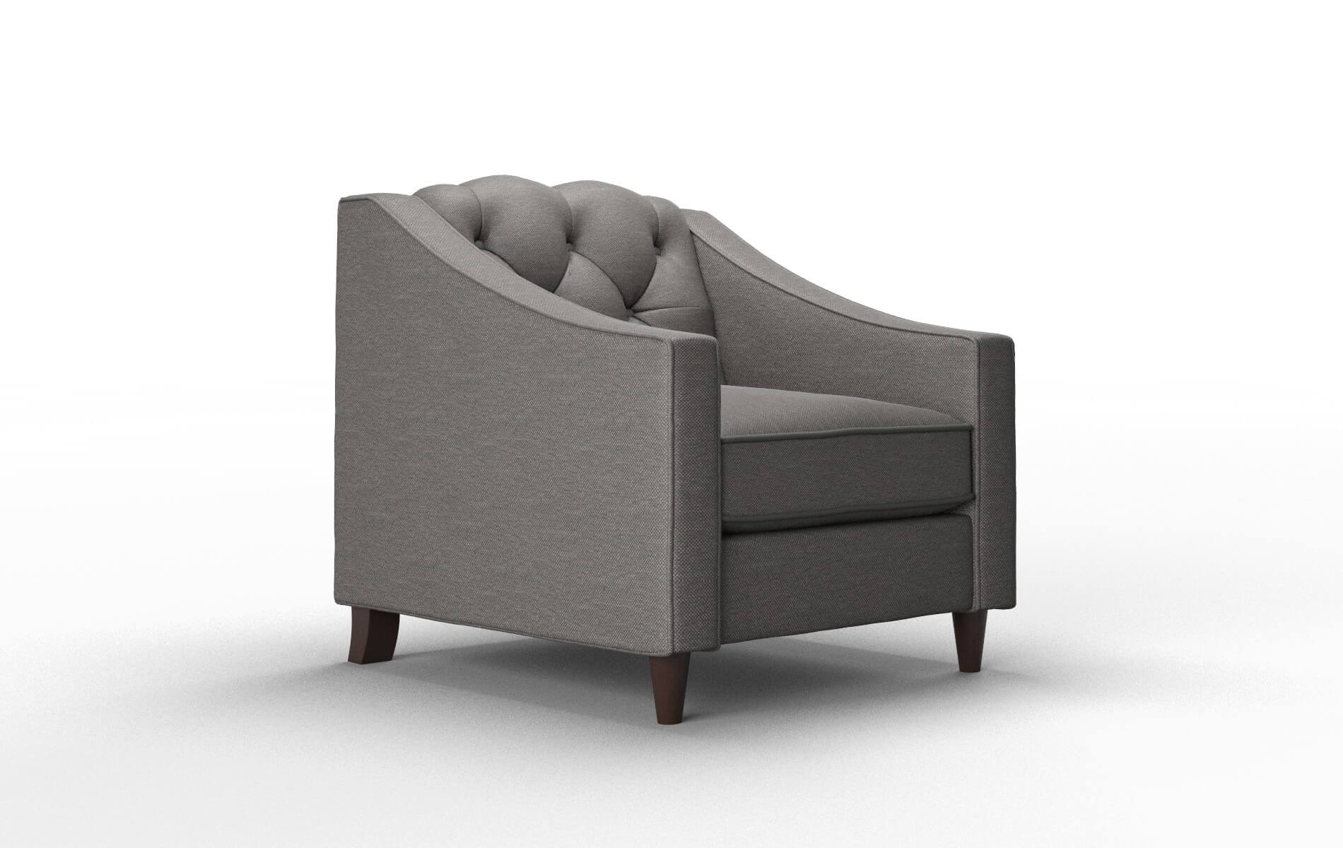Manchester Oscar Grey Chair espresso legs 2