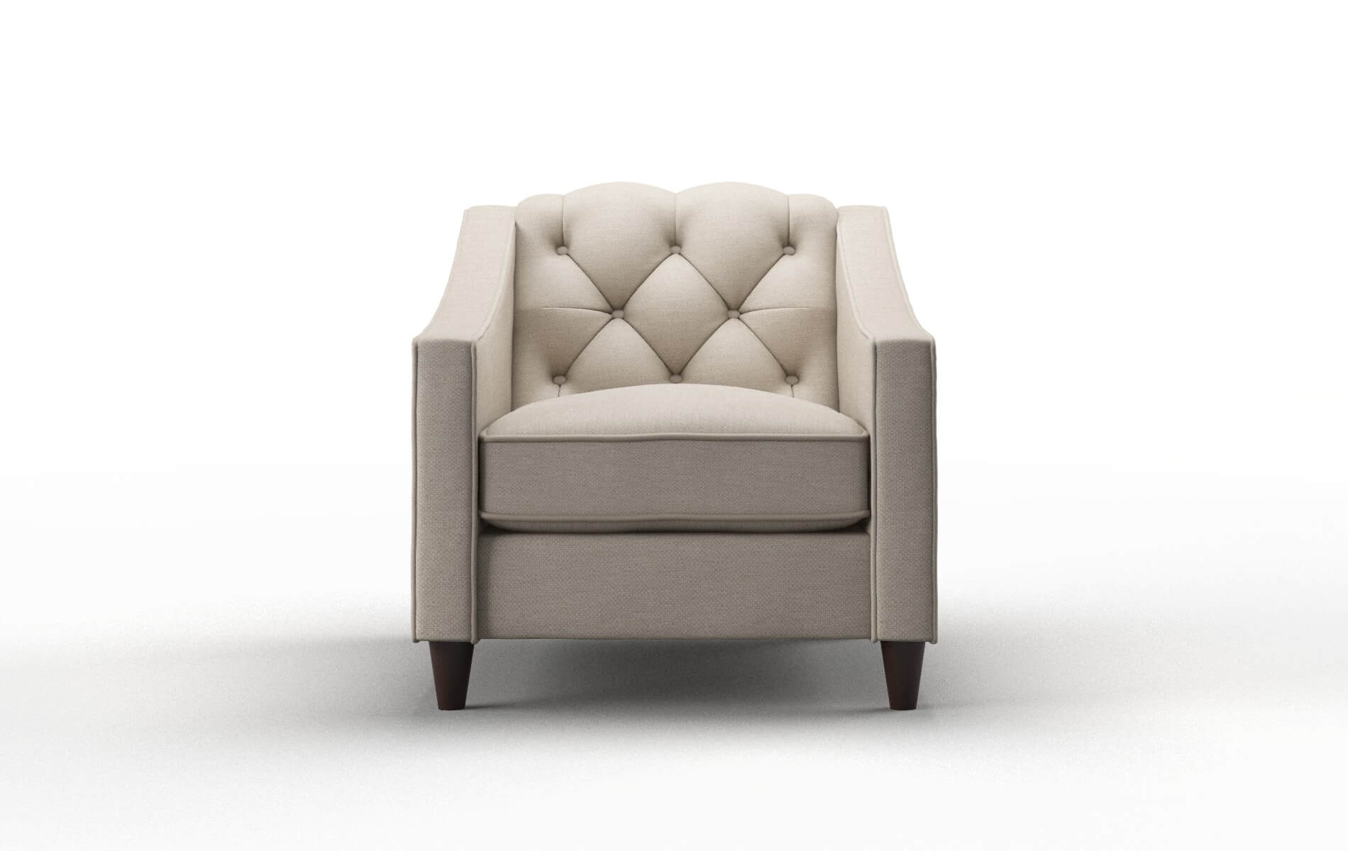 Manchester Oscar Linen Chair espresso legs 1