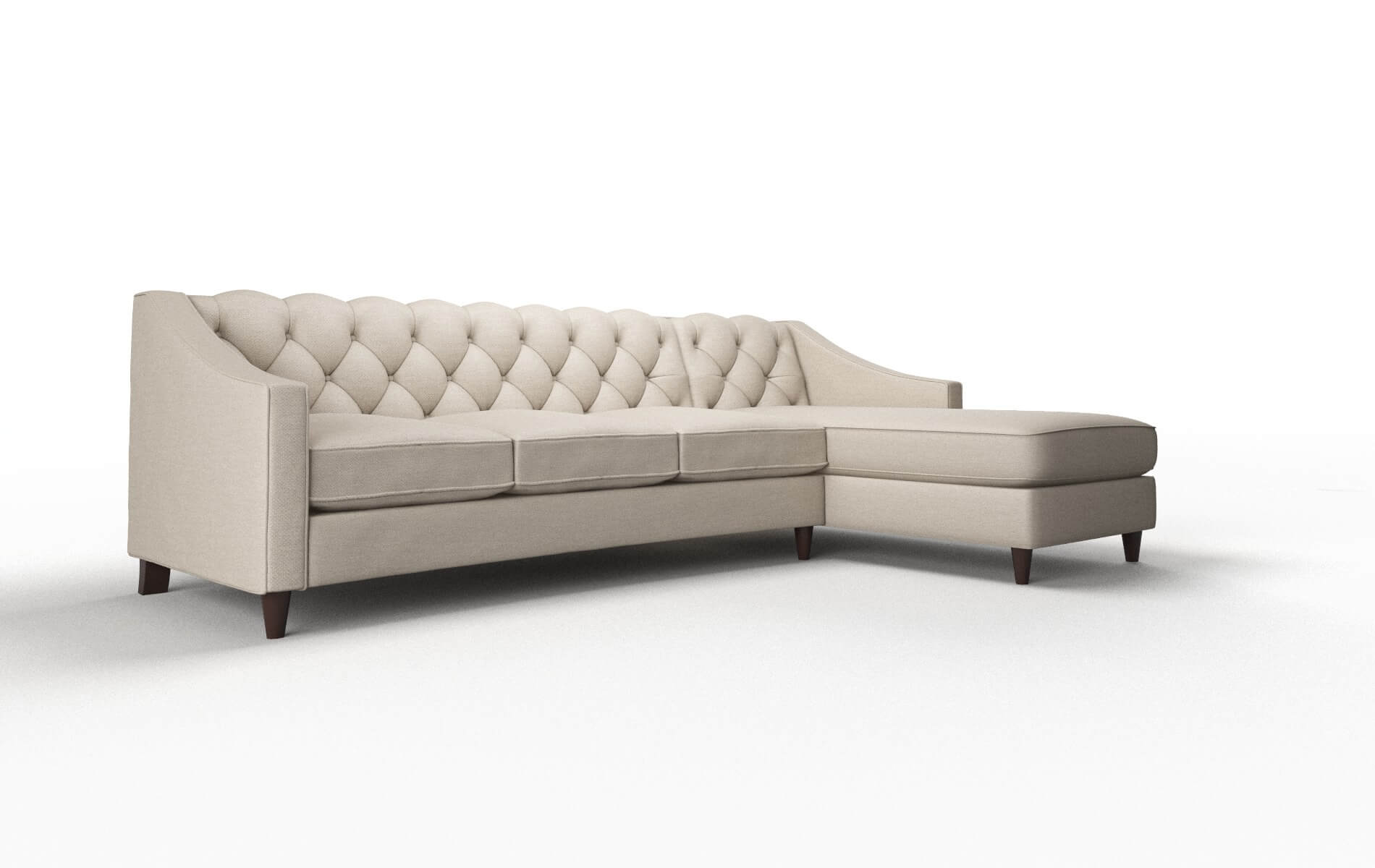 Manchester Oscar Linen Panel espresso legs 2