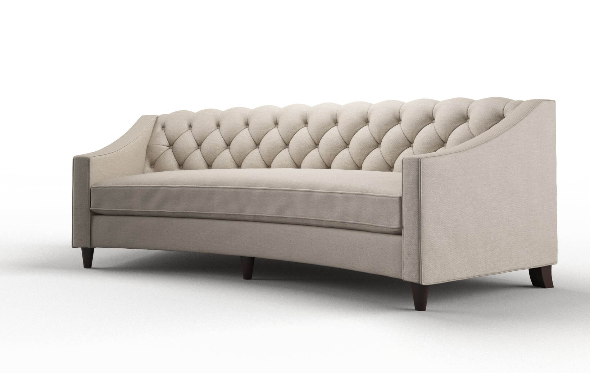 Manchester Oscar Linen Sofa espresso legs 4