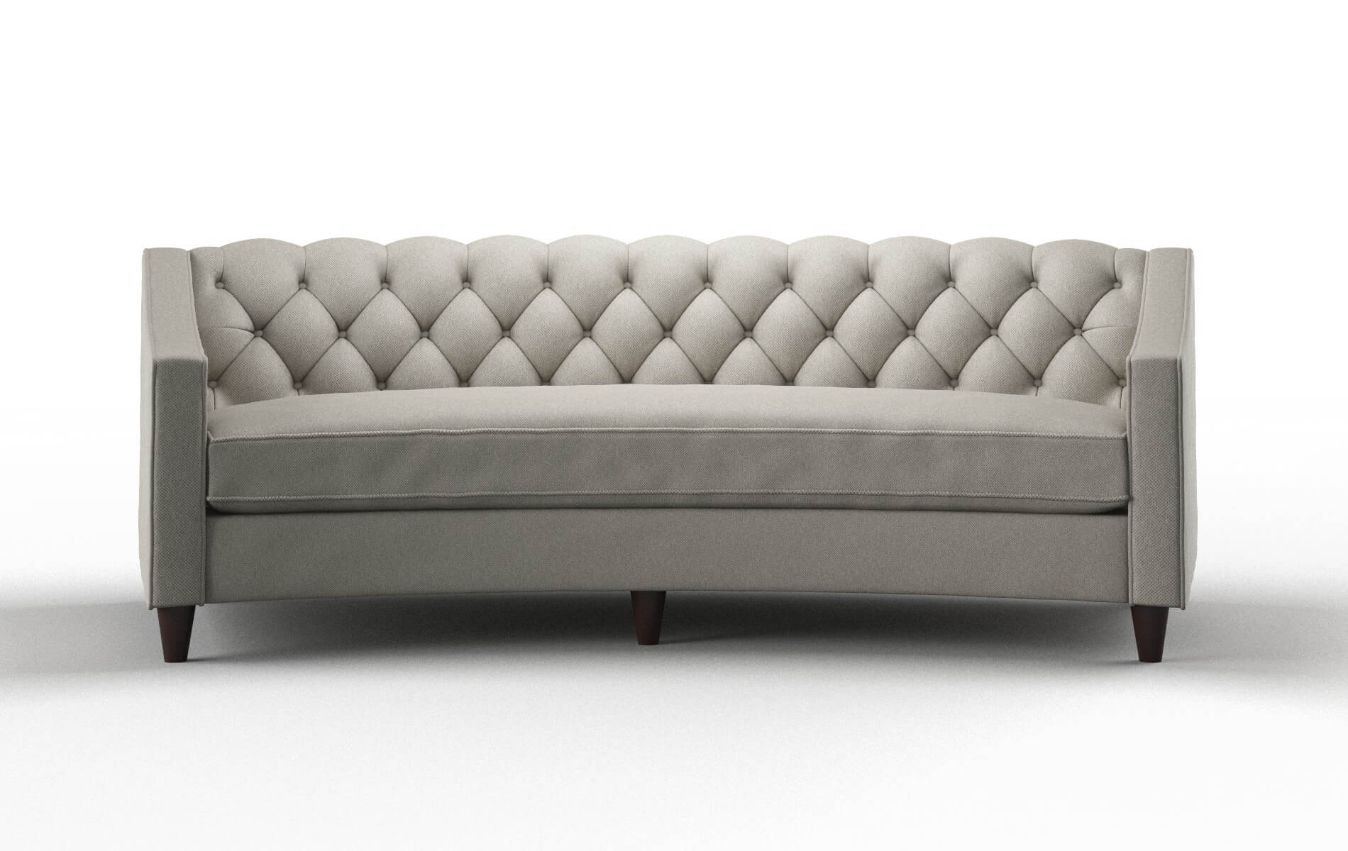 Manchester Oscar Silver Sofa espresso legs 1