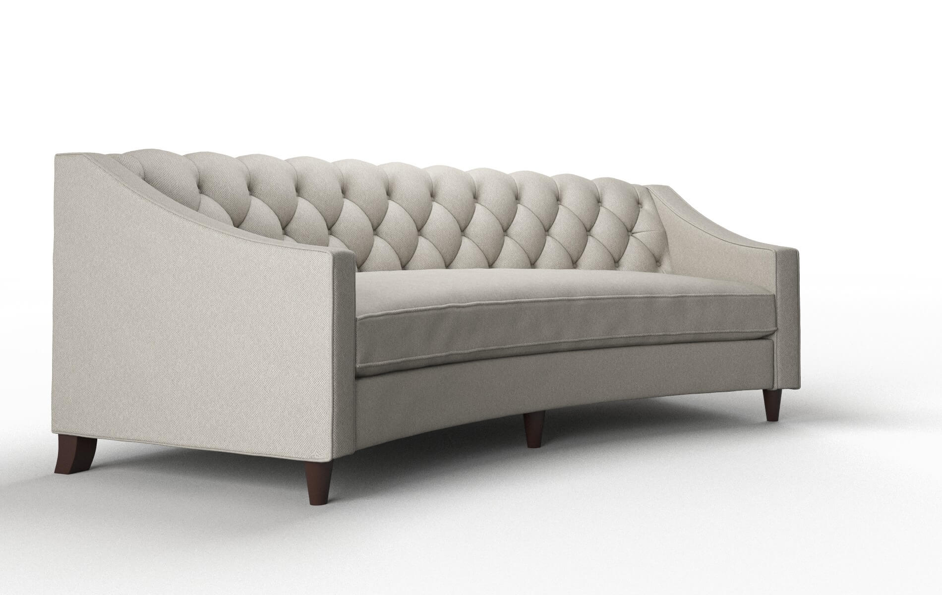 Manchester Oscar Silver Sofa espresso legs 2
