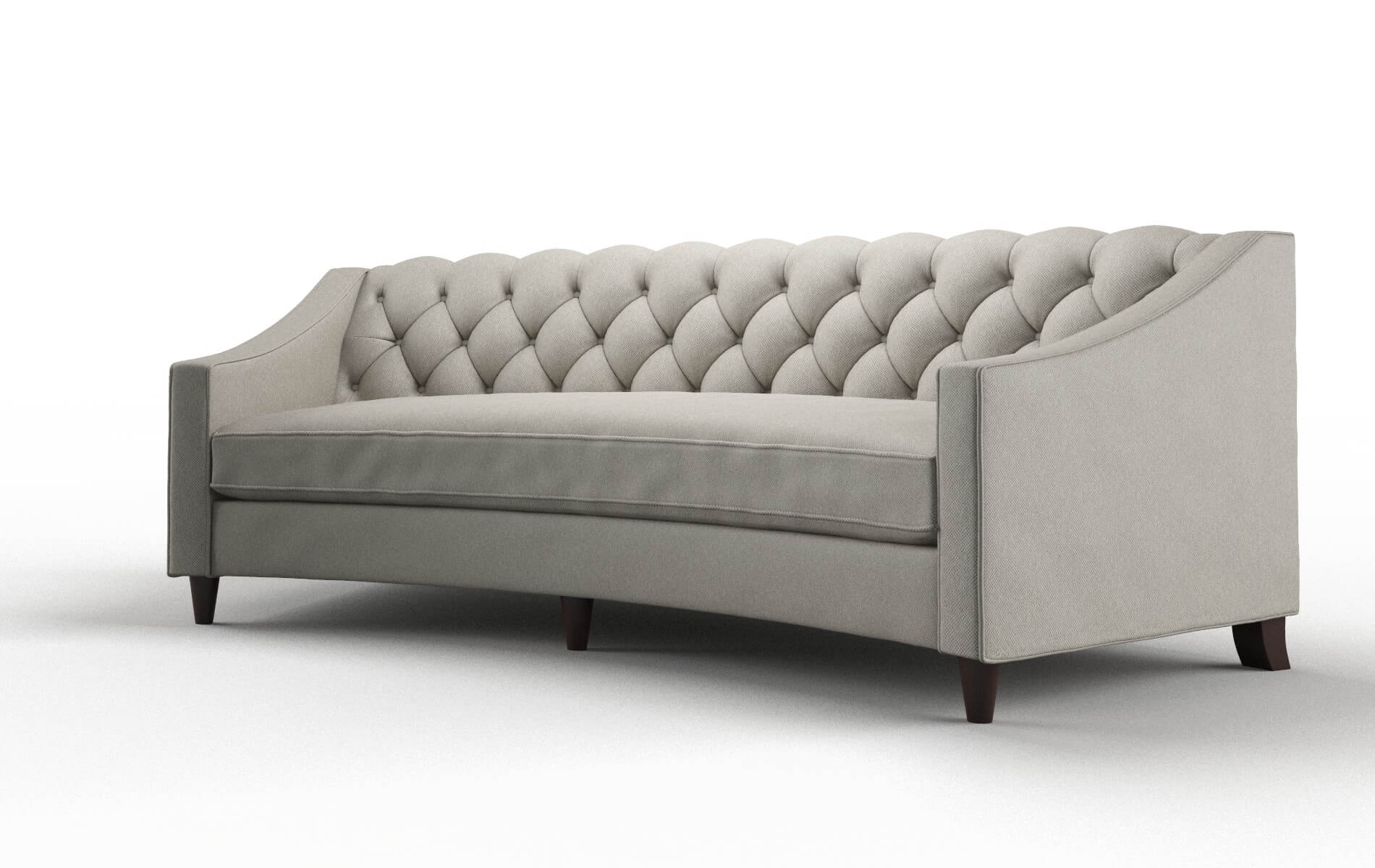 Manchester Oscar Silver Sofa espresso legs 4