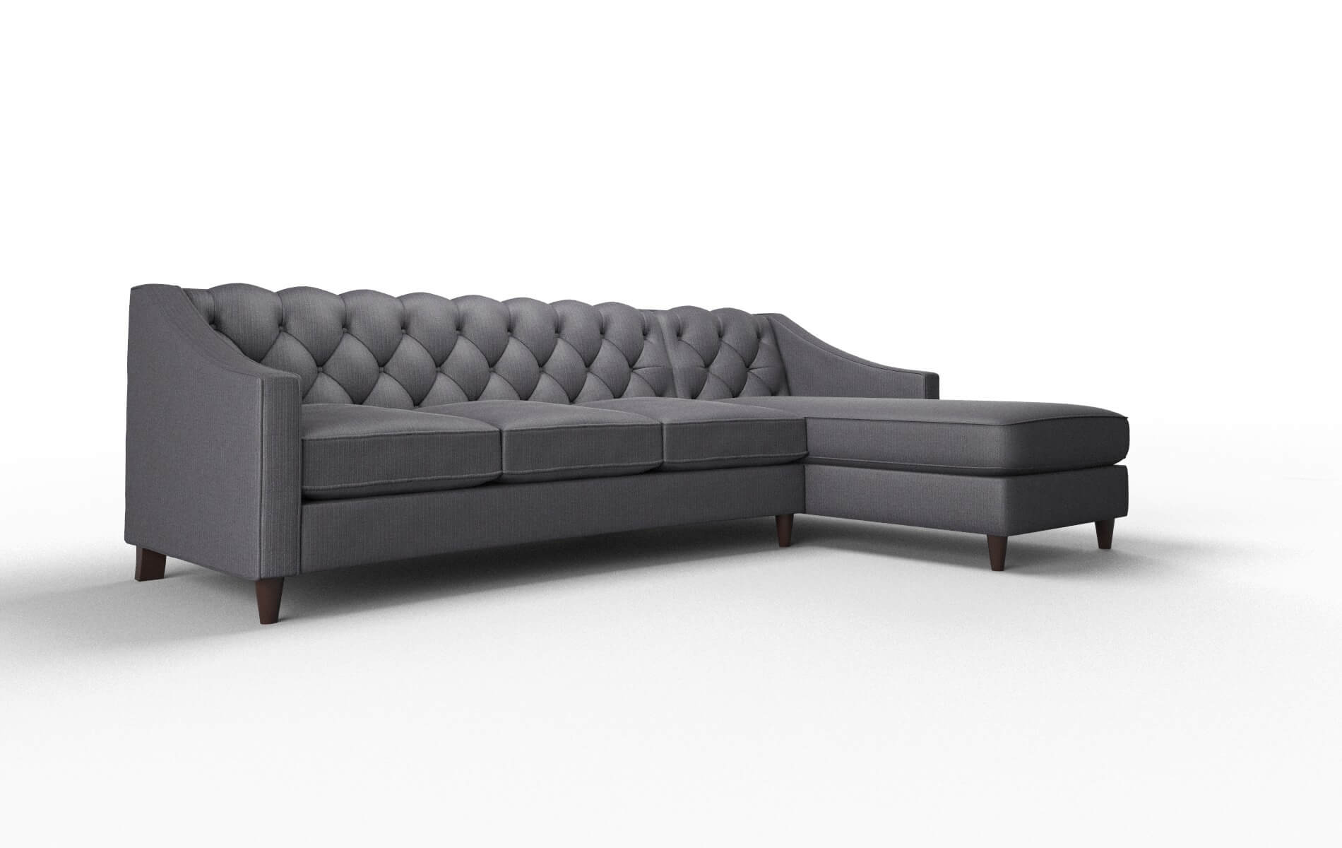 Manchester Parker Charcoal Panel espresso legs 2